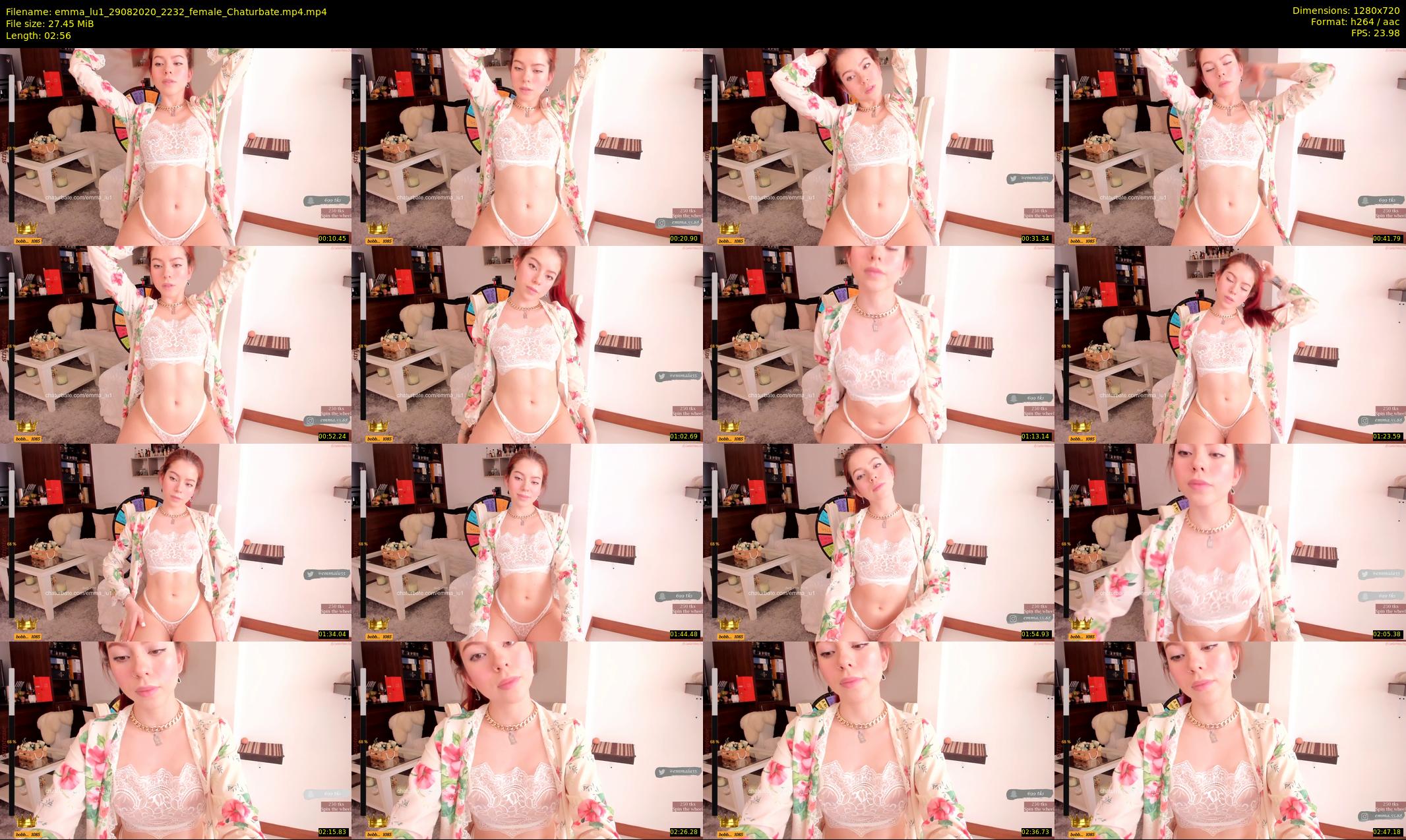 emma_lu1 — 3 minute Chaturbate female cam show recording, 720p, Aug 29, 2020