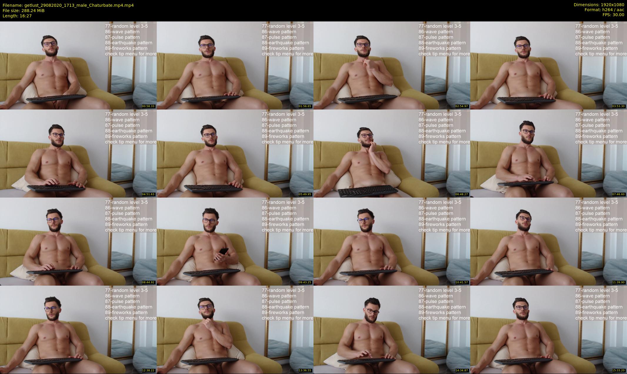 getlust — 17 minute Chaturbate male cam show recording, 1080p, Aug 29, 2020