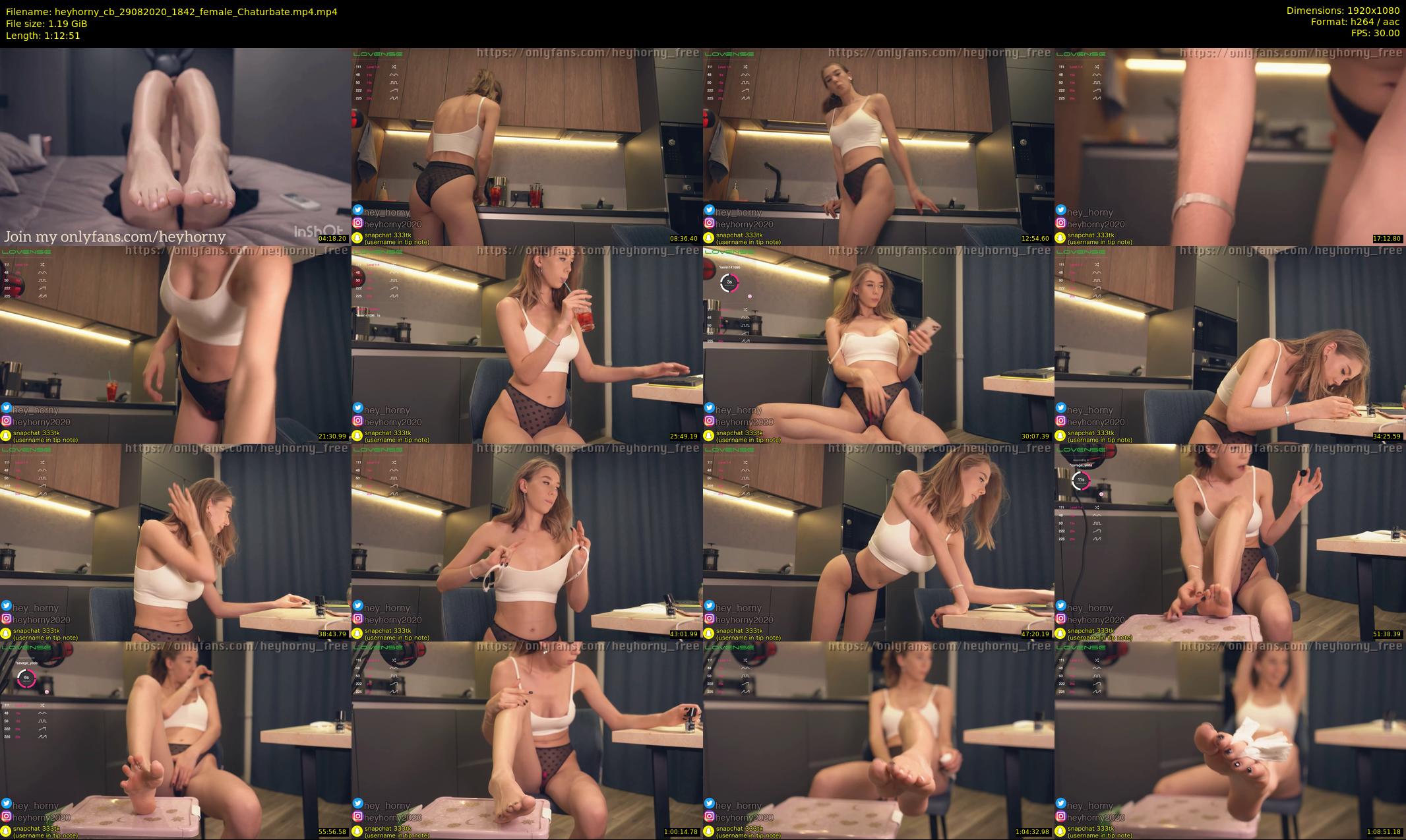heyhorny_cb — 73 minute Chaturbate couple cam show recording, 1080p, Aug 29, 2020