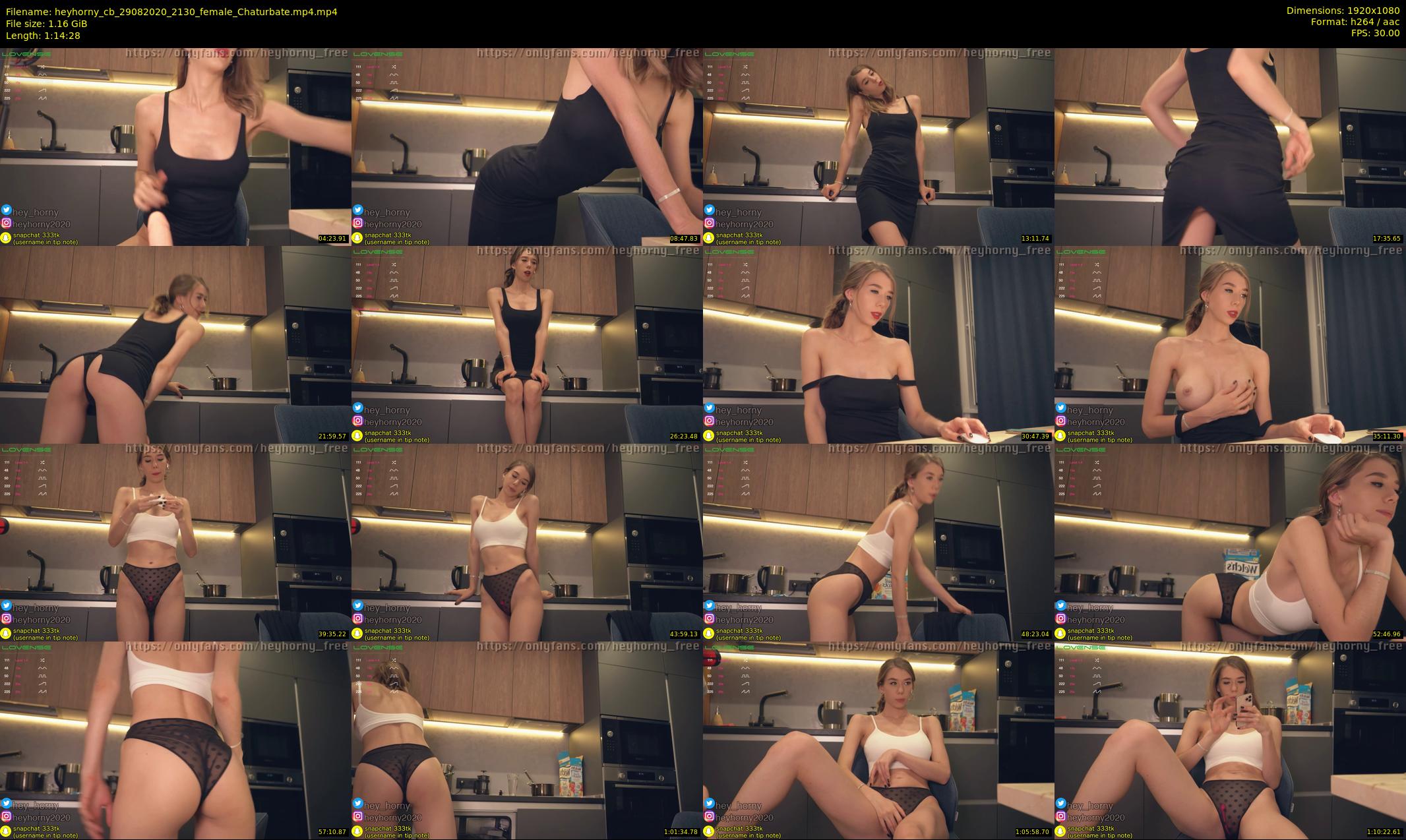 heyhorny_cb — 75 minute Chaturbate couple cam show recording, 1080p, Aug 29, 2020