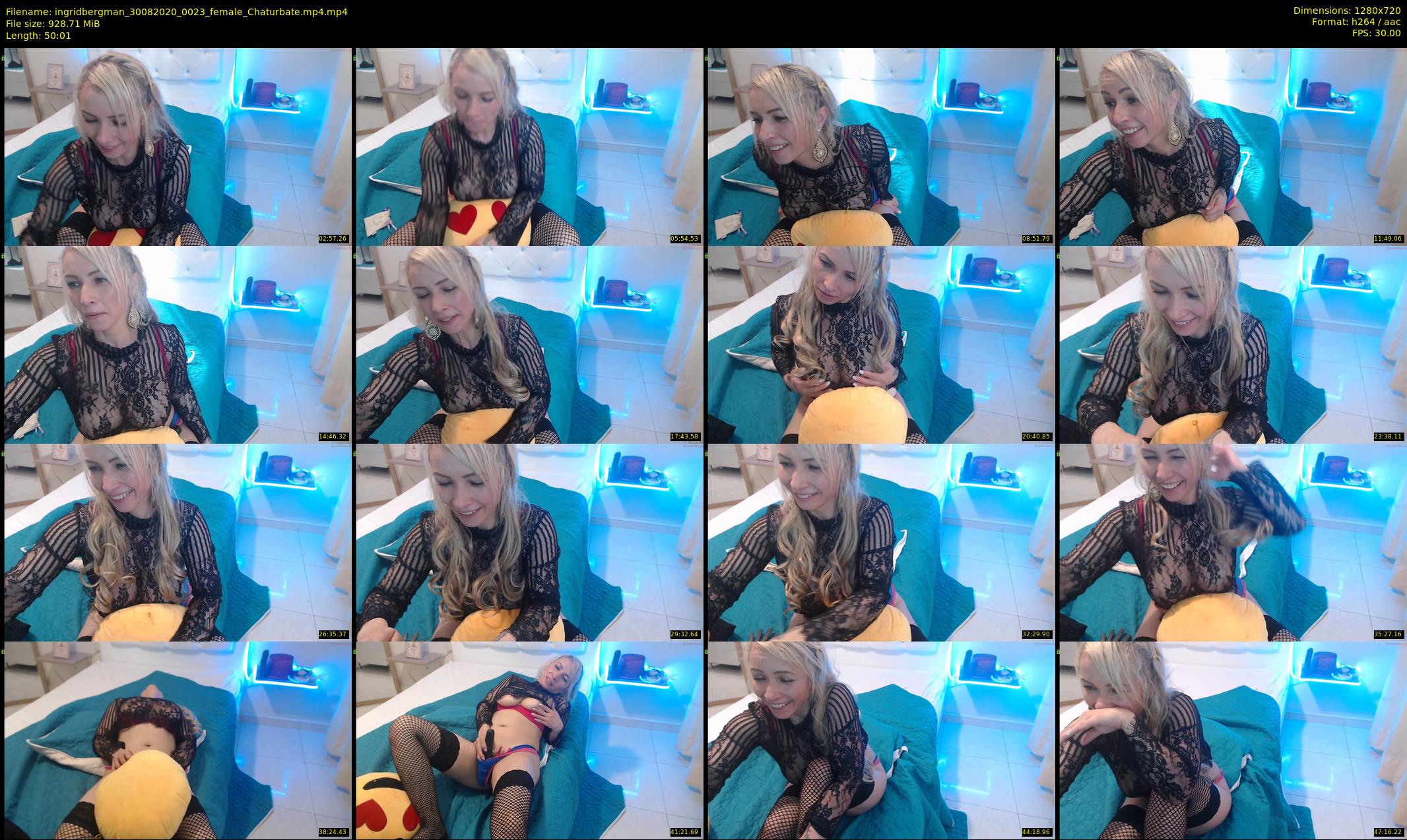 ingridbergman — 51 minute Chaturbate female cam show recording, 720p, Aug 30, 2020