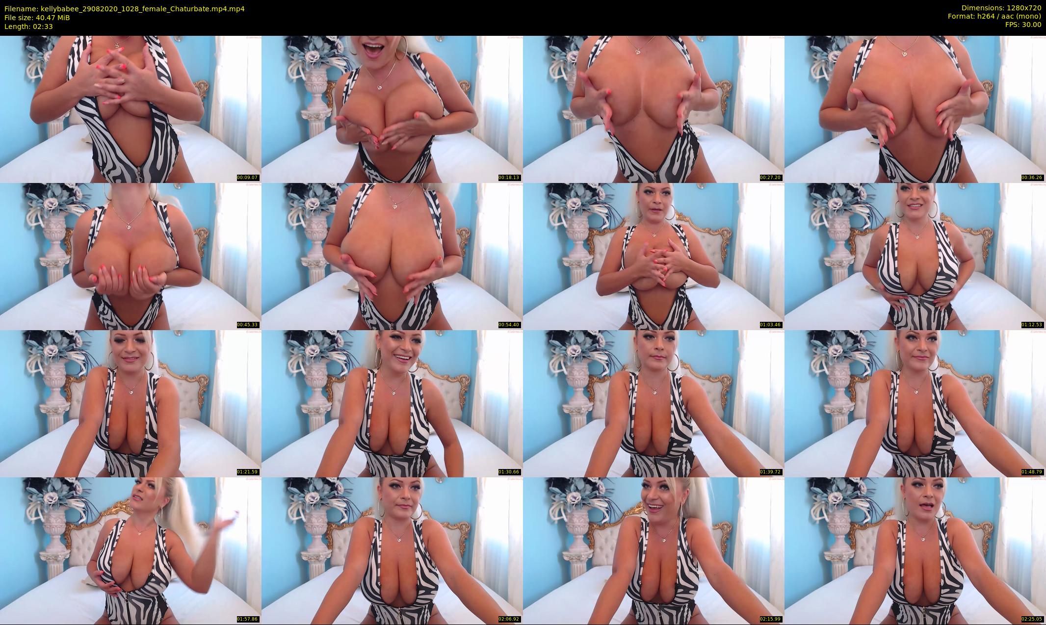 kellybabee — 3 minute Chaturbate female cam show recording, 720p, Aug 29, 2020