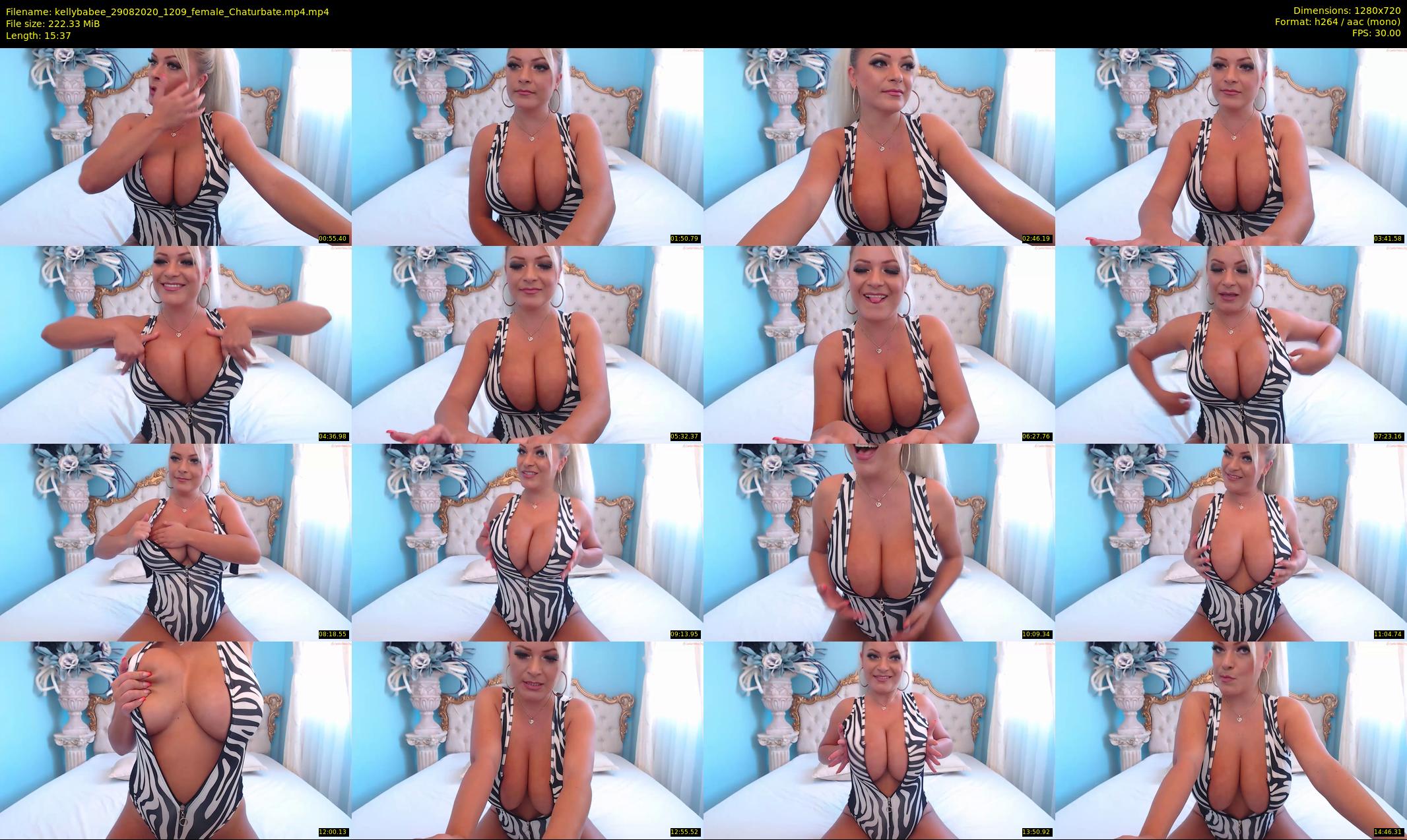 kellybabee — 16 minute Chaturbate female cam show recording, 720p, Aug 29, 2020