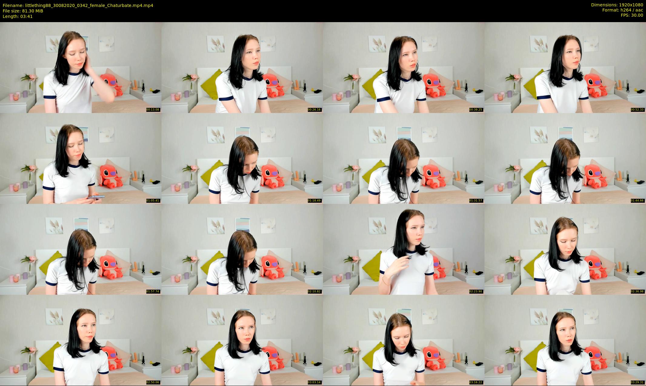 littlething88 — 4 minute Chaturbate female cam show recording, 1080p, Aug 30, 2020