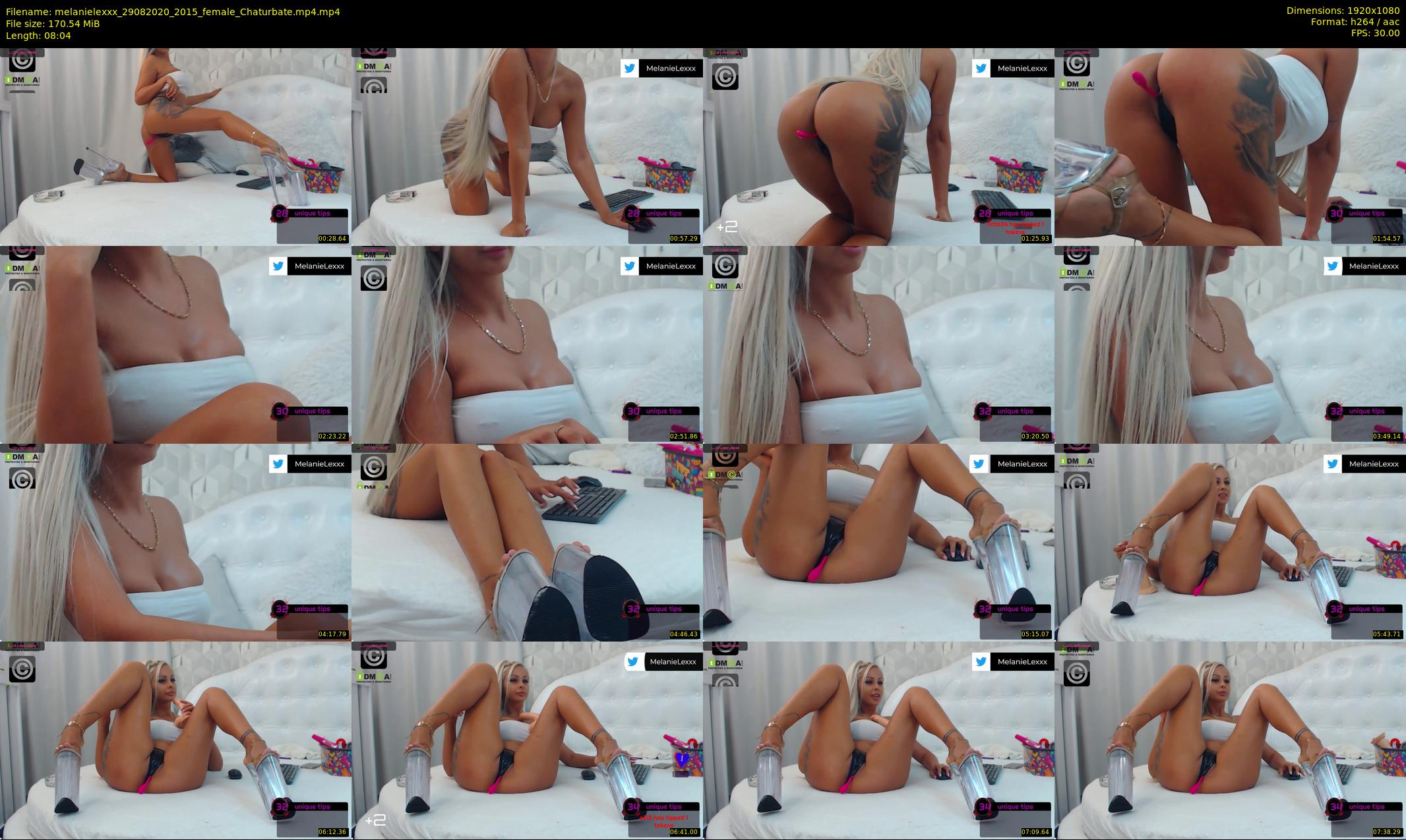 melanielexxx — 9 minute Chaturbate female cam show recording, 1080p, Aug 29, 2020