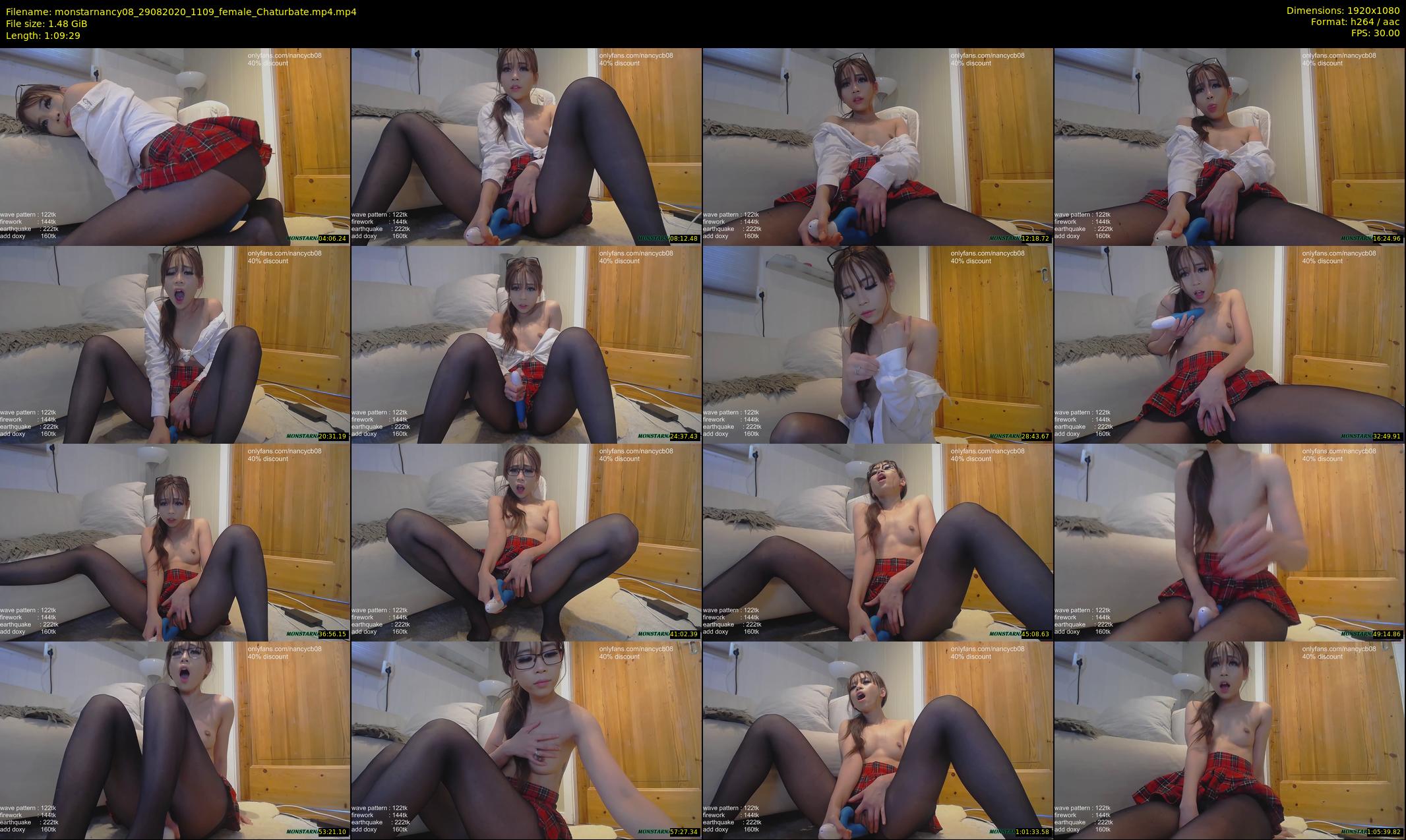 monstarnancy08 — 70 minute Chaturbate female cam show recording, 1080p, Aug 29, 2020