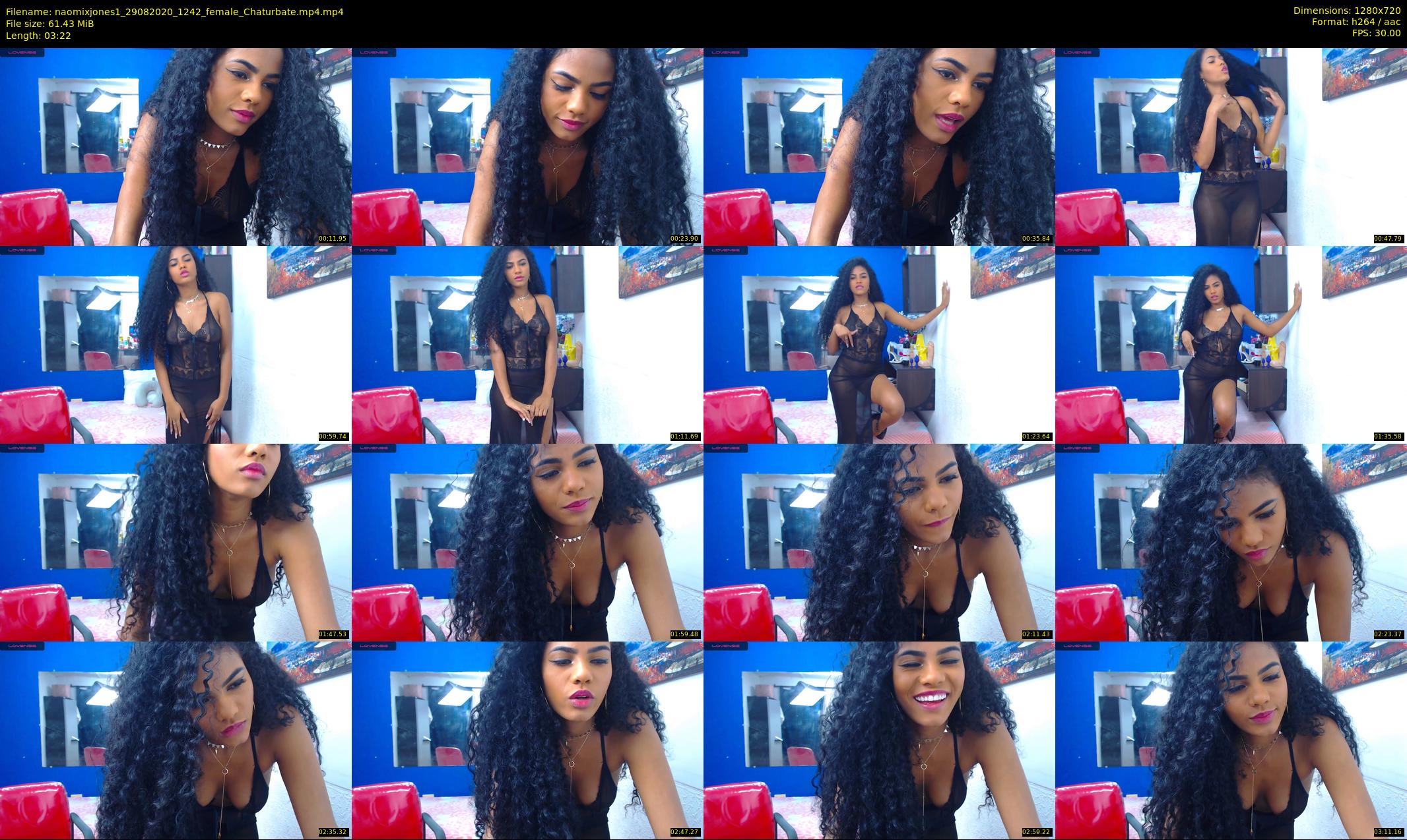 naomixjones1 — 4 minute Chaturbate female cam show recording, 720p, Aug 29, 2020
