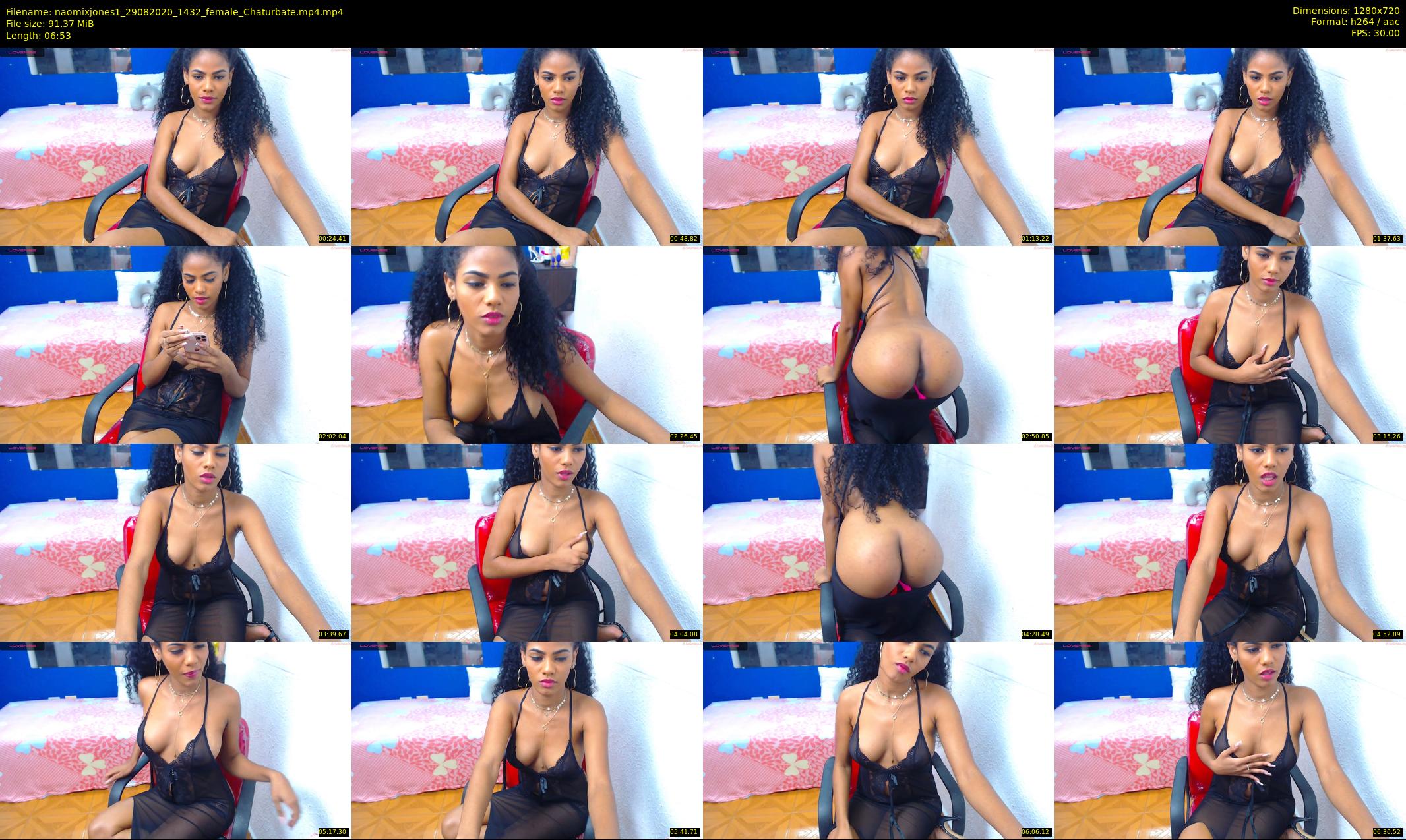 naomixjones1 — 7 minute Chaturbate female cam show recording, 720p, Aug 29, 2020