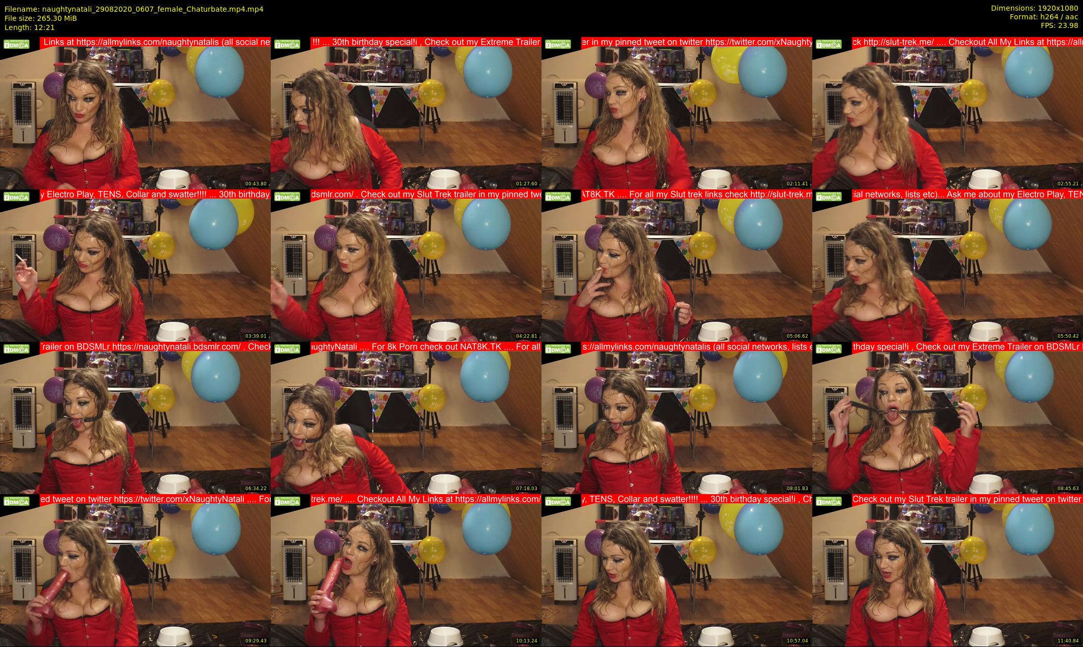 naughtynatali — 13 minute Chaturbate female cam show recording, 1080p, Aug 29, 2020