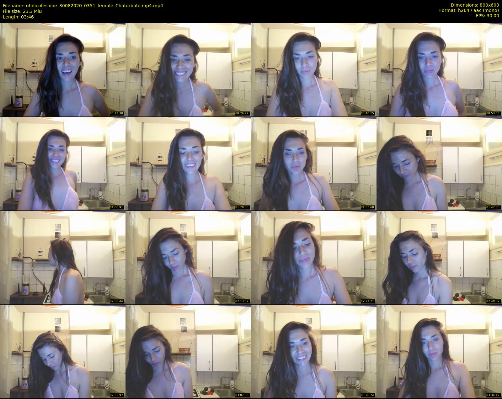 ohnicoleshine — 4 minute Chaturbate female cam show recording, 480p, Aug 30, 2020