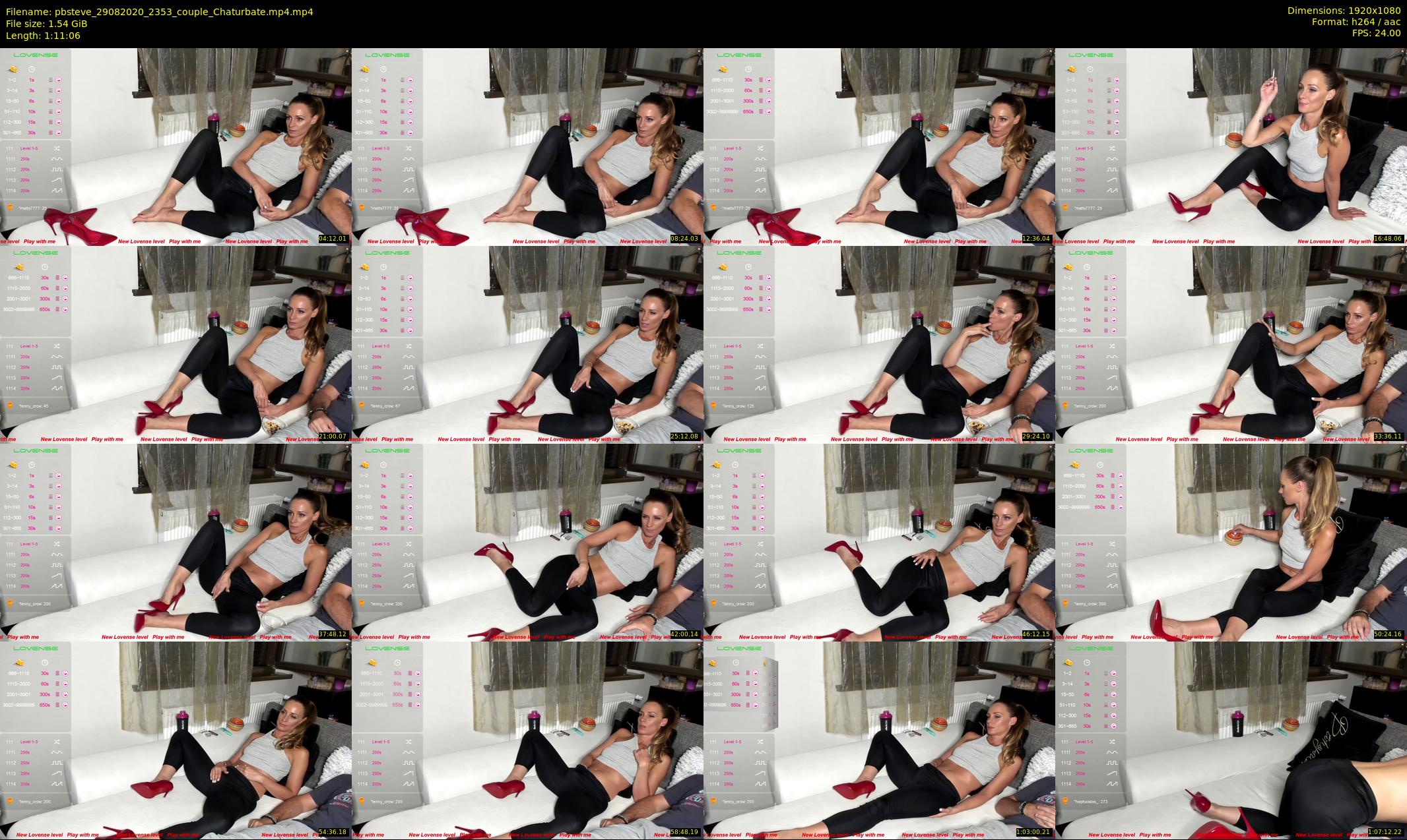 pbsteve — 72 minute Chaturbate couple cam show recording, 1080p, Aug 29, 2020