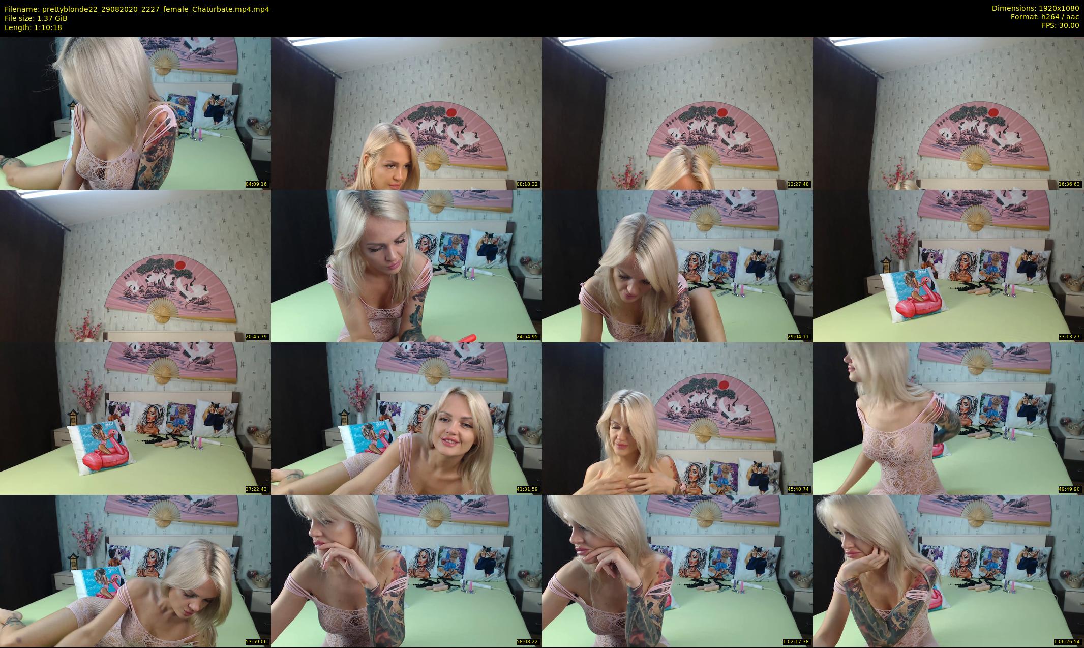 prettyblonde22 — 71 minute Chaturbate female cam show recording, 1080p, Aug 29, 2020