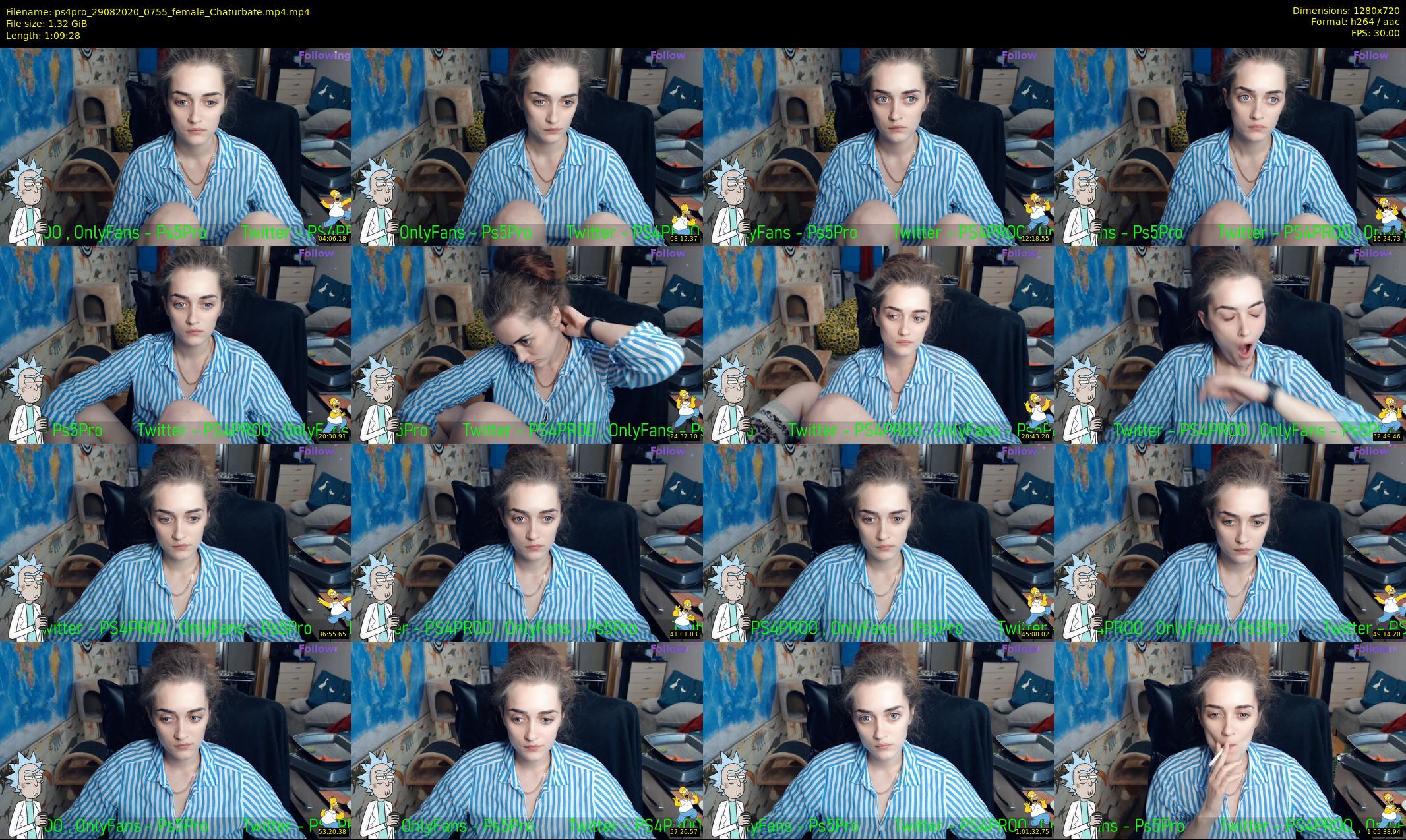 ps4pro — 70 minute Chaturbate female cam show recording, 720p, Aug 29, 2020