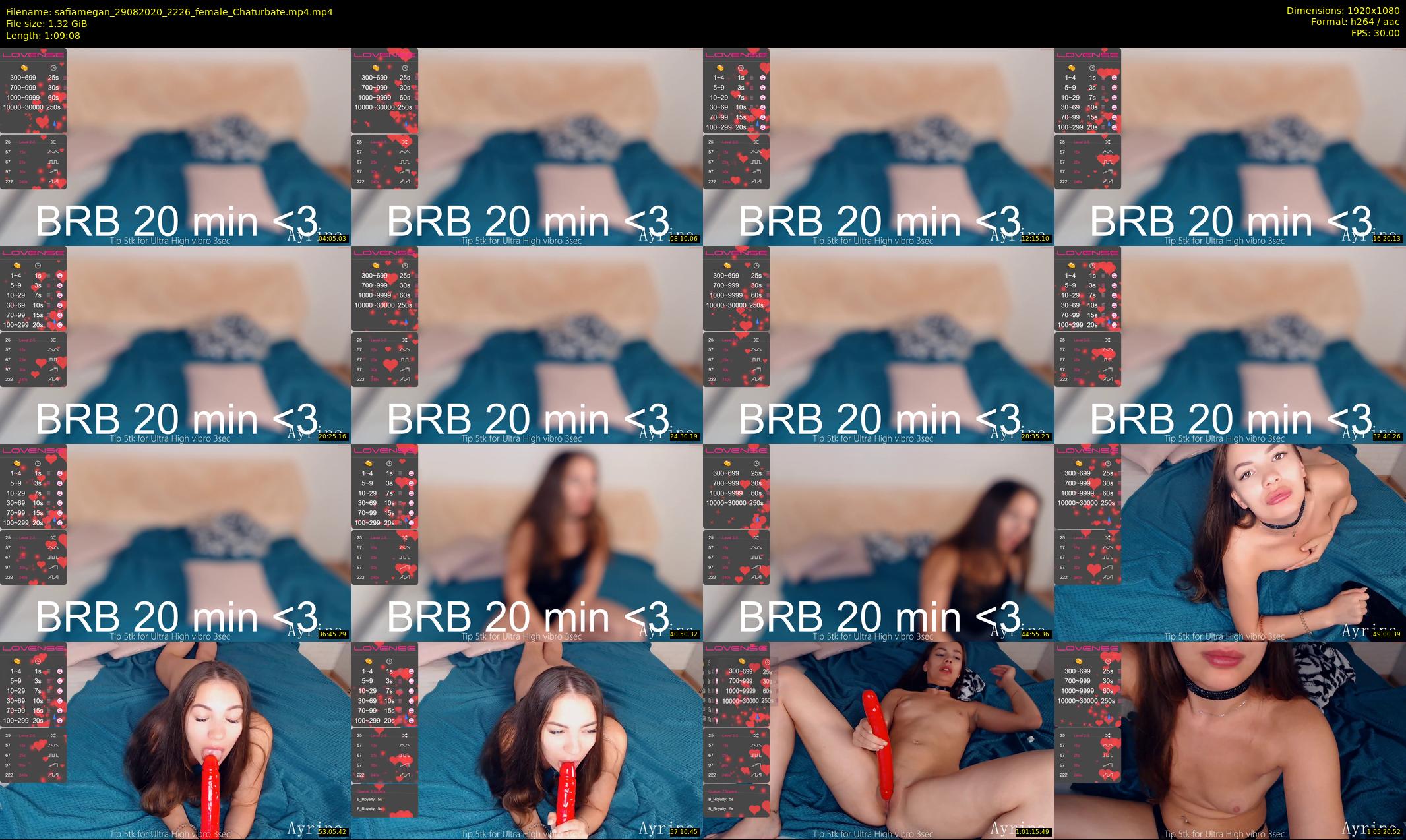 safiamegan — 70 minute Chaturbate couple cam show recording, 1080p, Aug 29, 2020