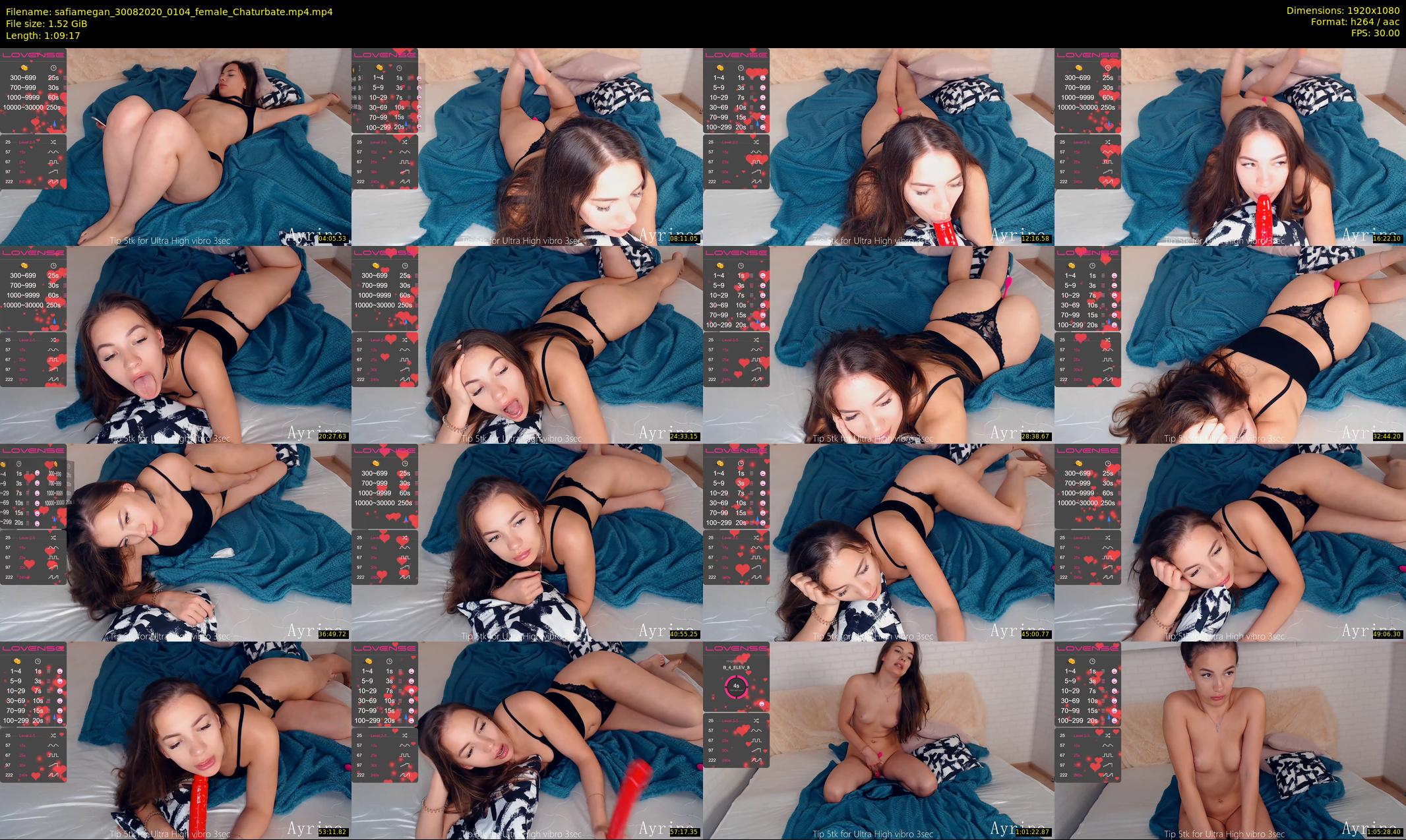 safiamegan — 70 minute Chaturbate couple cam show recording, 1080p, Aug 30, 2020