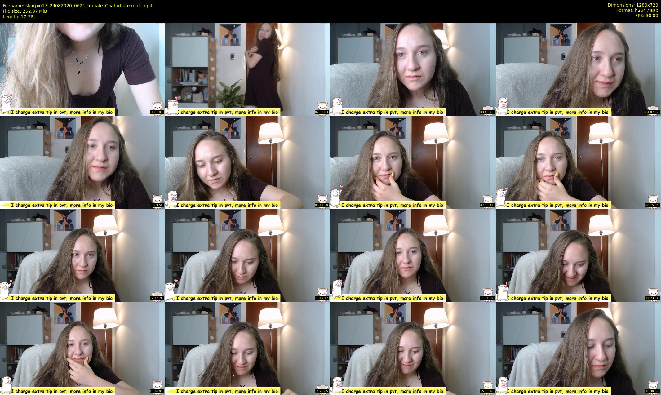 skarpio17 — 18 minute Chaturbate female cam show recording, 720p, Aug 29, 2020