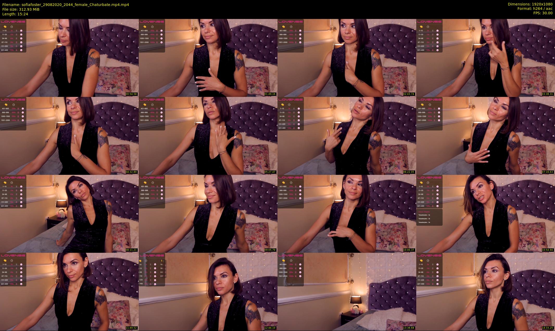 sofiafoster — 16 minute Chaturbate female cam show recording, 1080p, Aug 29, 2020