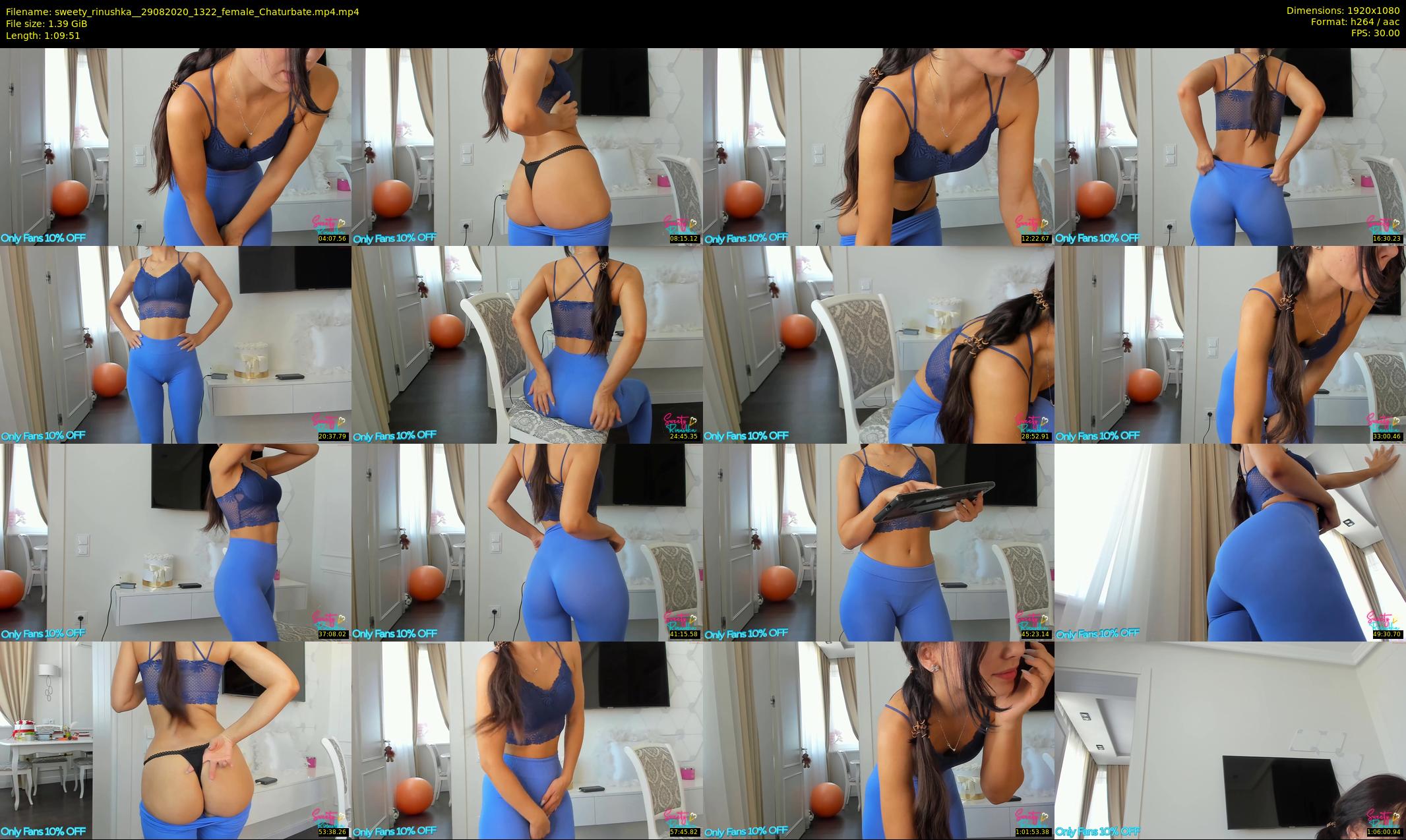 sweety_rinushka_ — 70 minute Chaturbate female cam show recording, 1080p, Aug 29, 2020