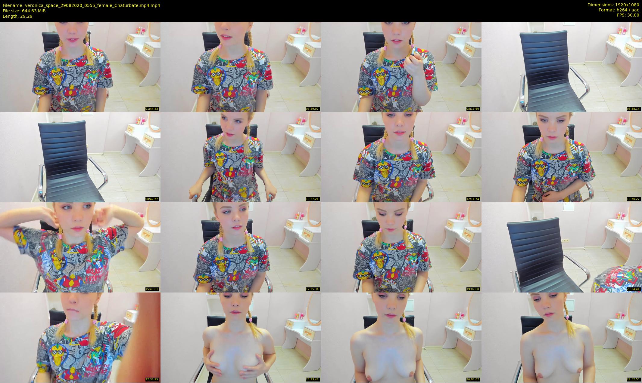 veronica_space — 30 minute Chaturbate female cam show recording, 1080p, Aug 29, 2020