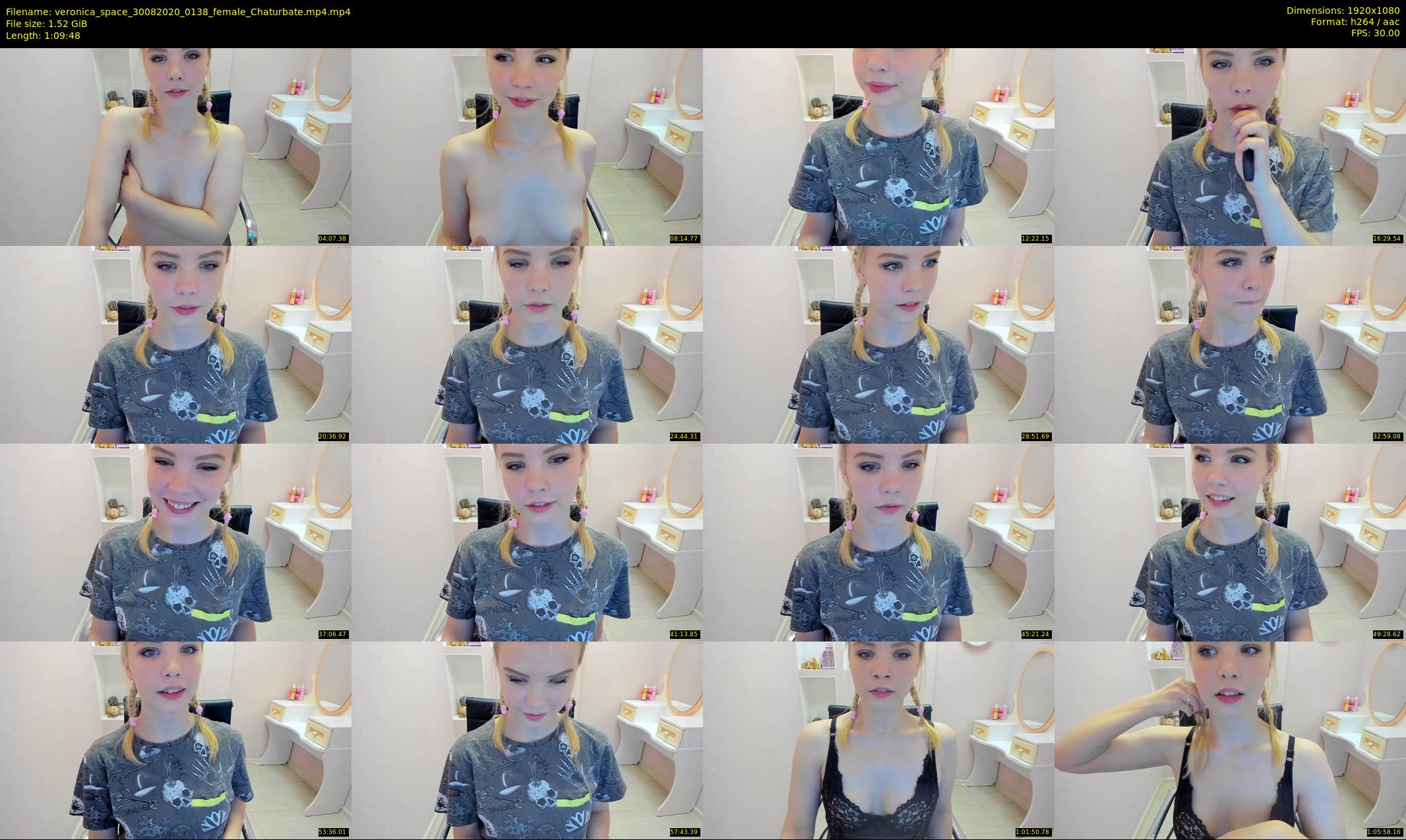 veronica_space — 70 minute Chaturbate female cam show recording, 1080p, Aug 30, 2020