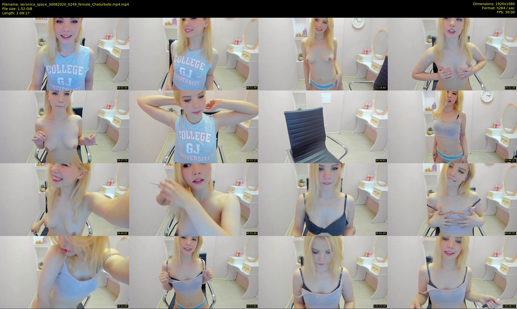 veronica_space — 70 minute Chaturbate female cam show recording, 1080p, Aug 30, 2020