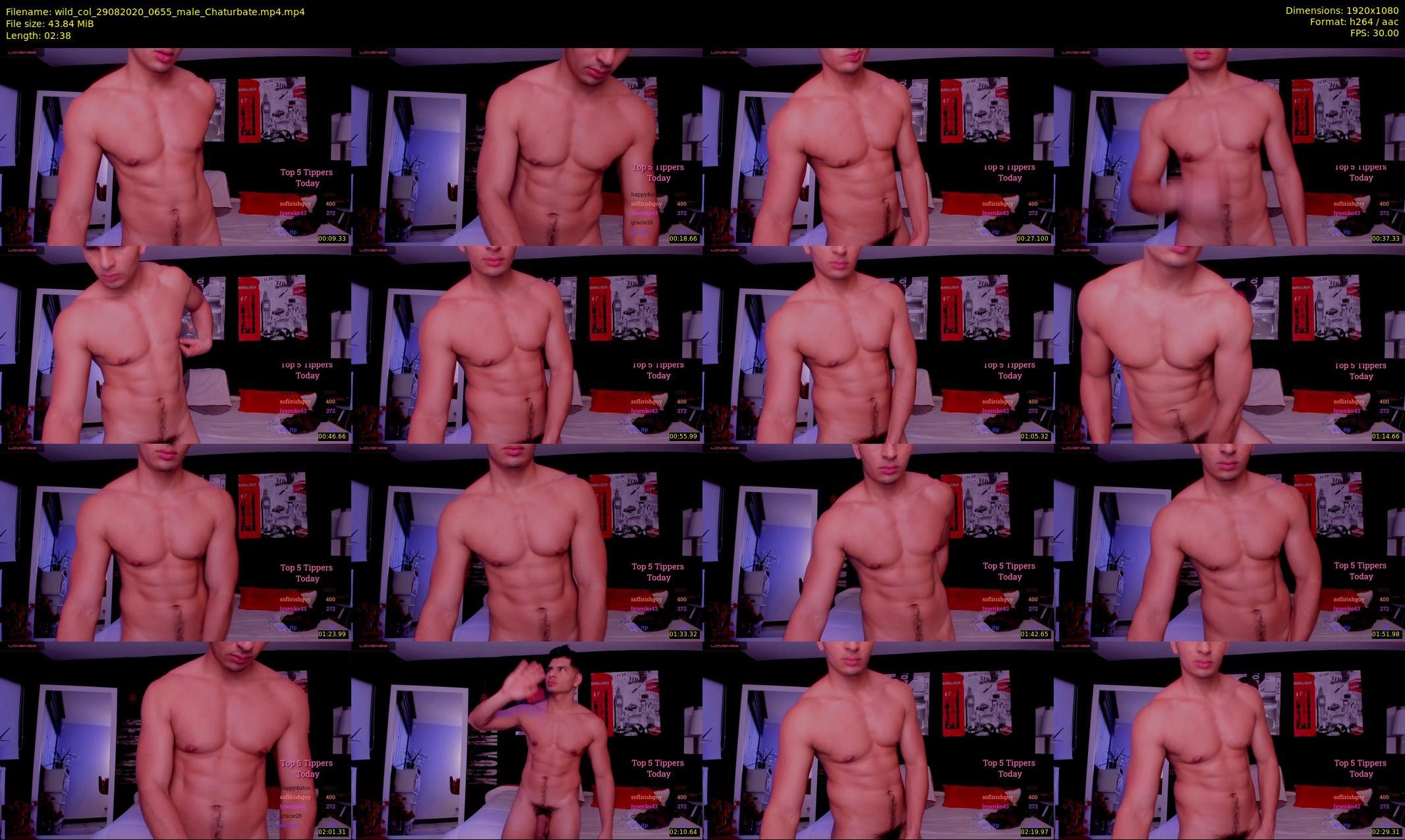wild_col — 3 minute Chaturbate male cam show recording, 1080p, Aug 29, 2020