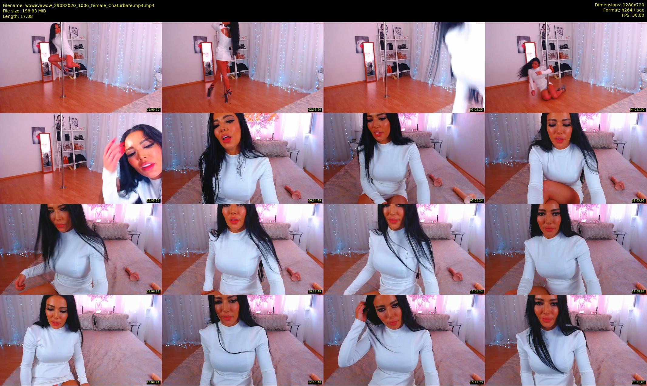 wowevawow — 18 minute Chaturbate female cam show recording, 720p, Aug 29, 2020