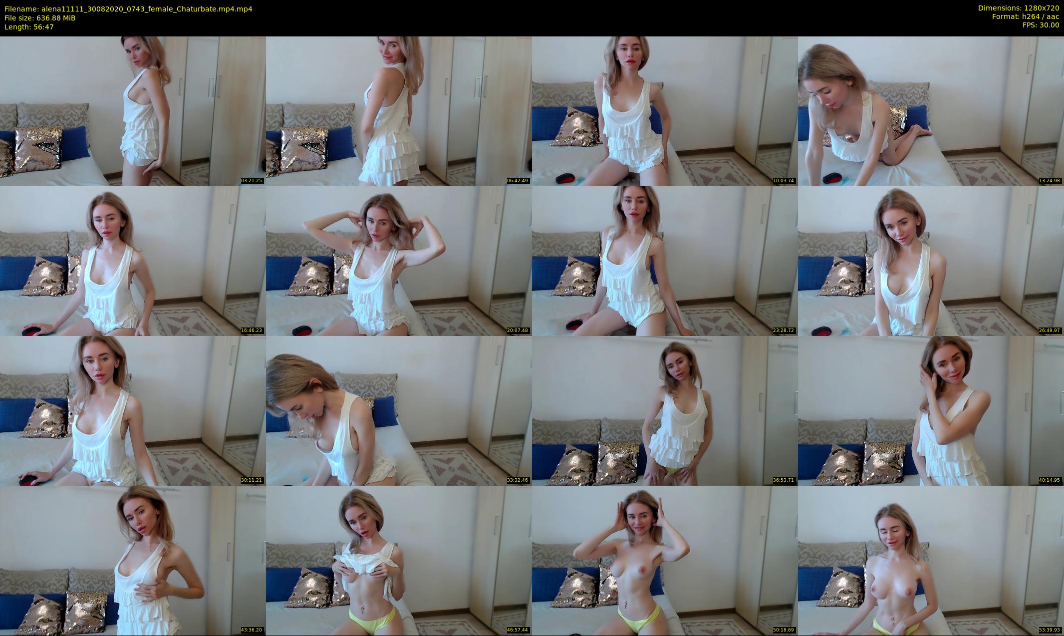 alena11111 — 57 minute Chaturbate female cam show recording, 720p, Aug 30, 2020