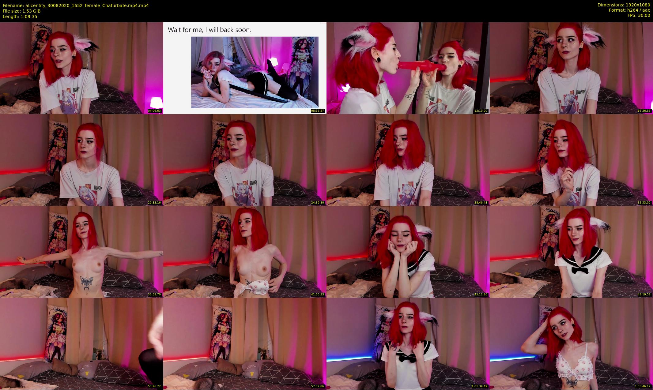 alicentity — 70 minute Chaturbate female cam show recording, 1080p, Aug 30, 2020