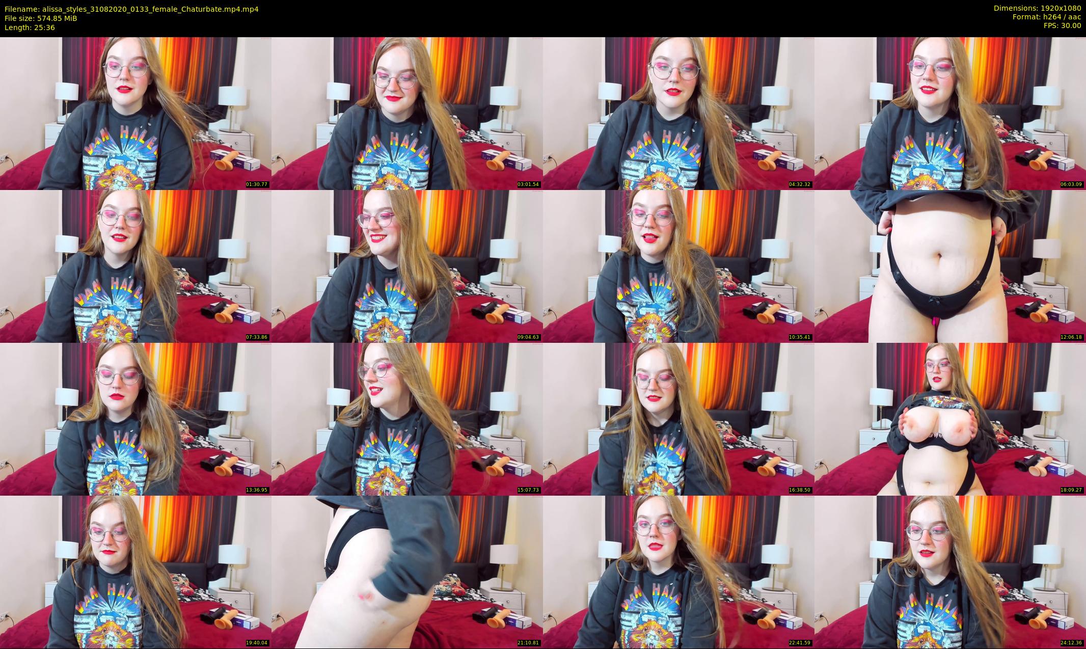 alissa_styles — 26 minute Chaturbate female cam show recording, 1080p, Aug 31, 2020