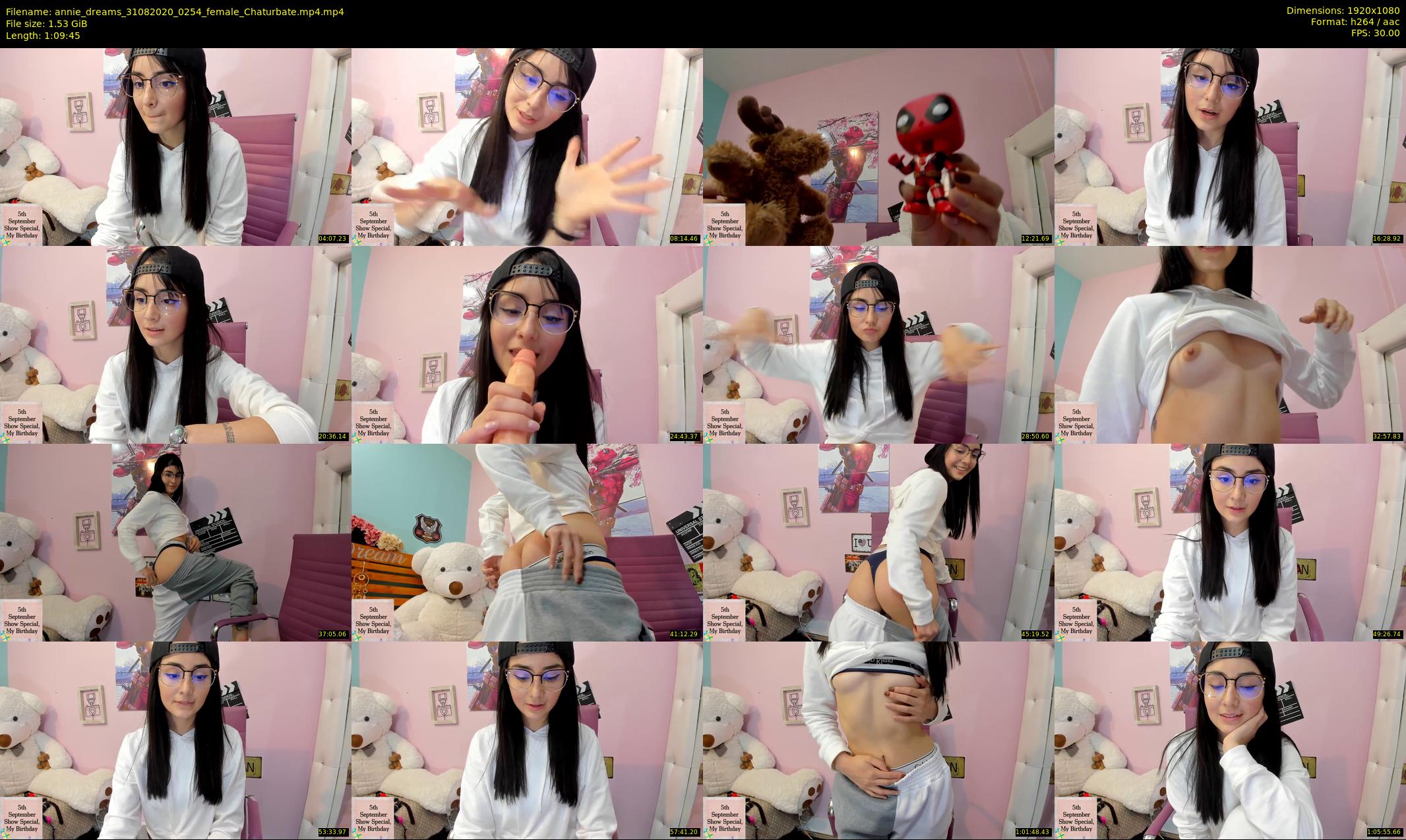 annie_dreams — 70 minute Chaturbate female cam show recording, 1080p, Aug 31, 2020