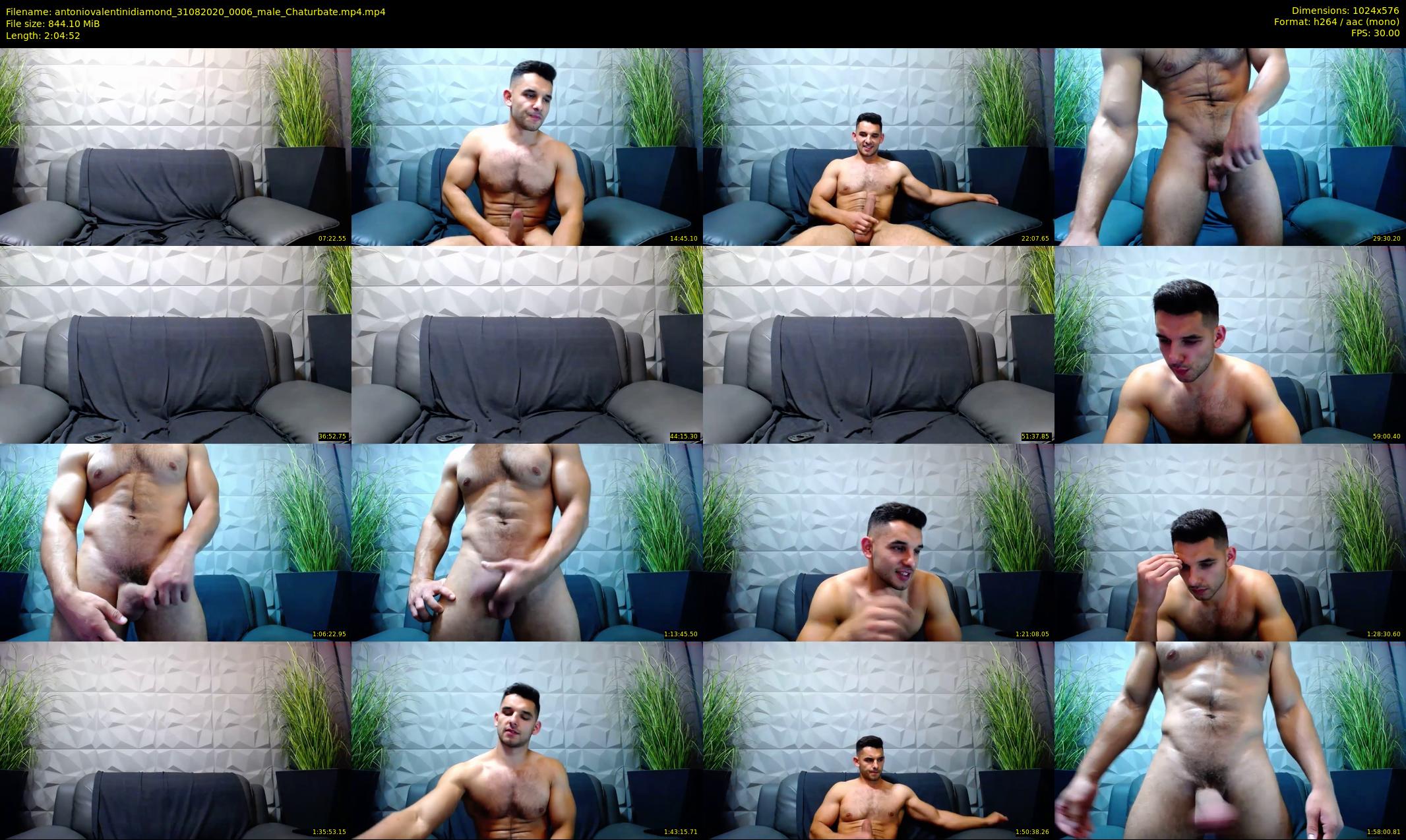 antoniovalentinidiamond — 125 minute Chaturbate male cam show recording, 480p, Aug 31, 2020