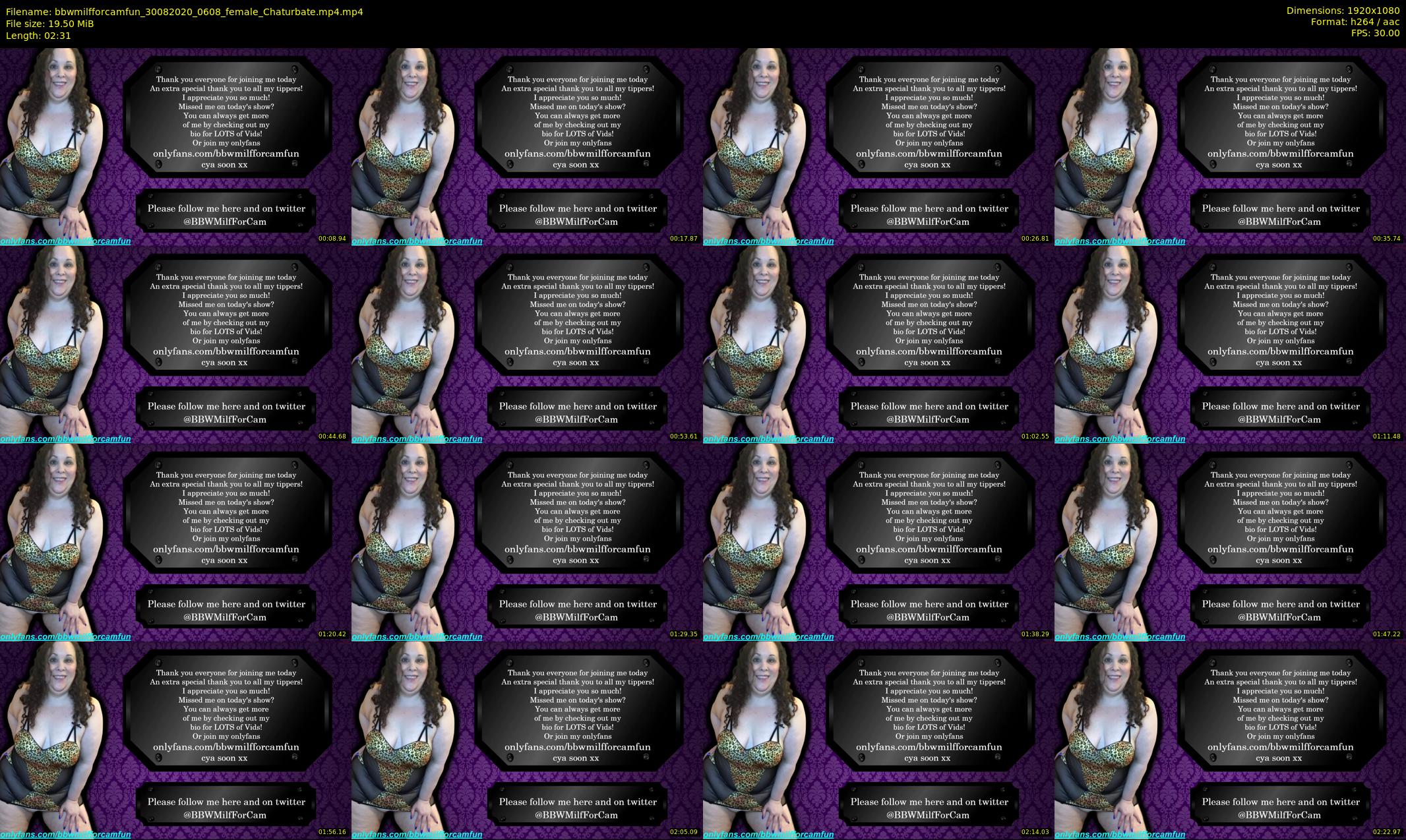 bbwmilfforcamfun — 3 minute Chaturbate female cam show recording, 1080p, Aug 30, 2020