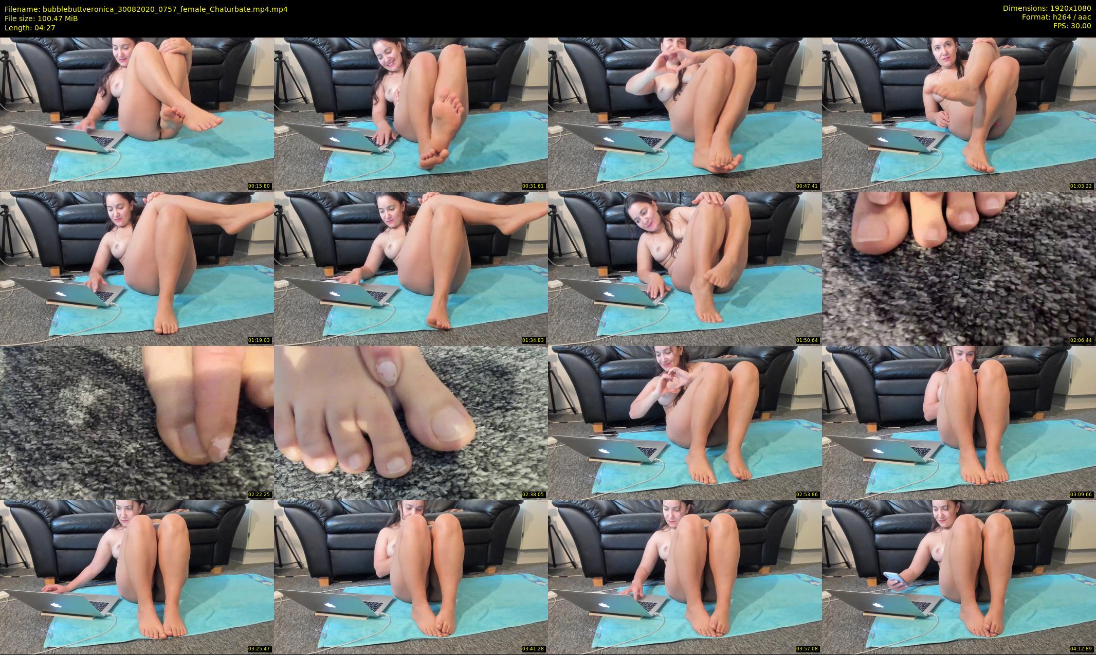 bubblebuttveronica — 5 minute Chaturbate female cam show recording, 1080p, Aug 30, 2020