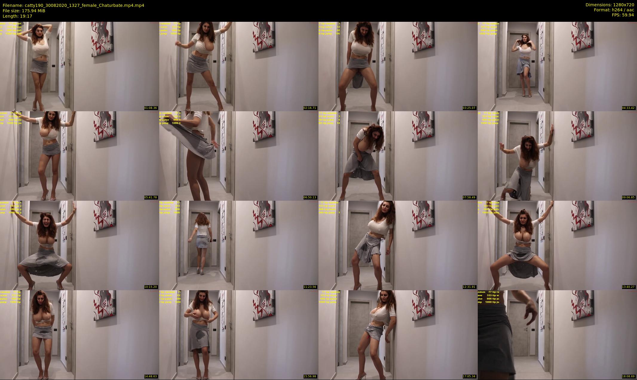 catty190 — 20 minute Chaturbate female cam show recording, 720p, Aug 30, 2020