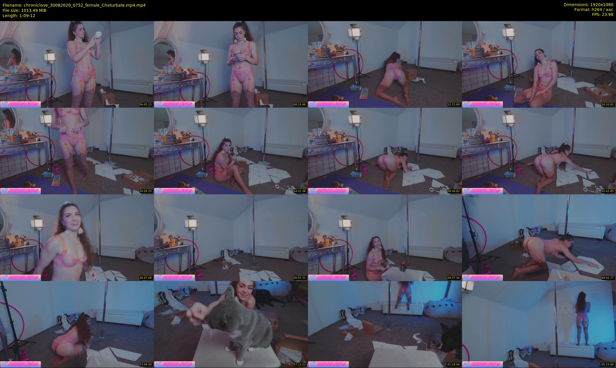 chroniclove — 70 minute Chaturbate female cam show recording, 1080p, Aug 30, 2020