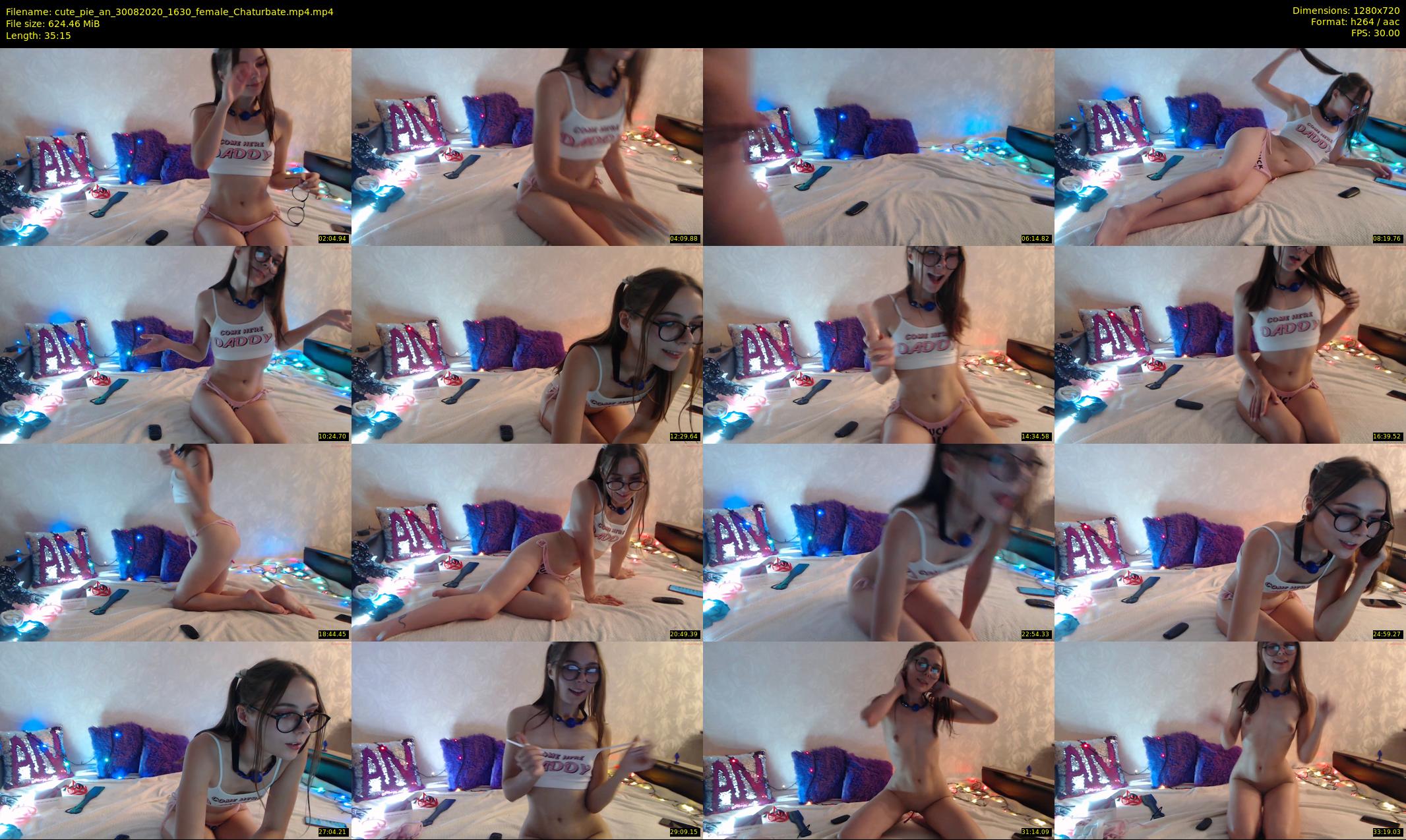 cute_pie_an — 36 minute Chaturbate female cam show recording, 720p, Aug 30, 2020