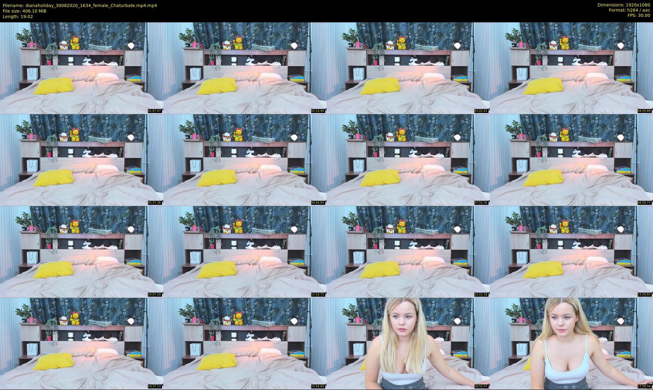 dianaholiday — 20 minute Chaturbate female cam show recording, 1080p, Aug 30, 2020