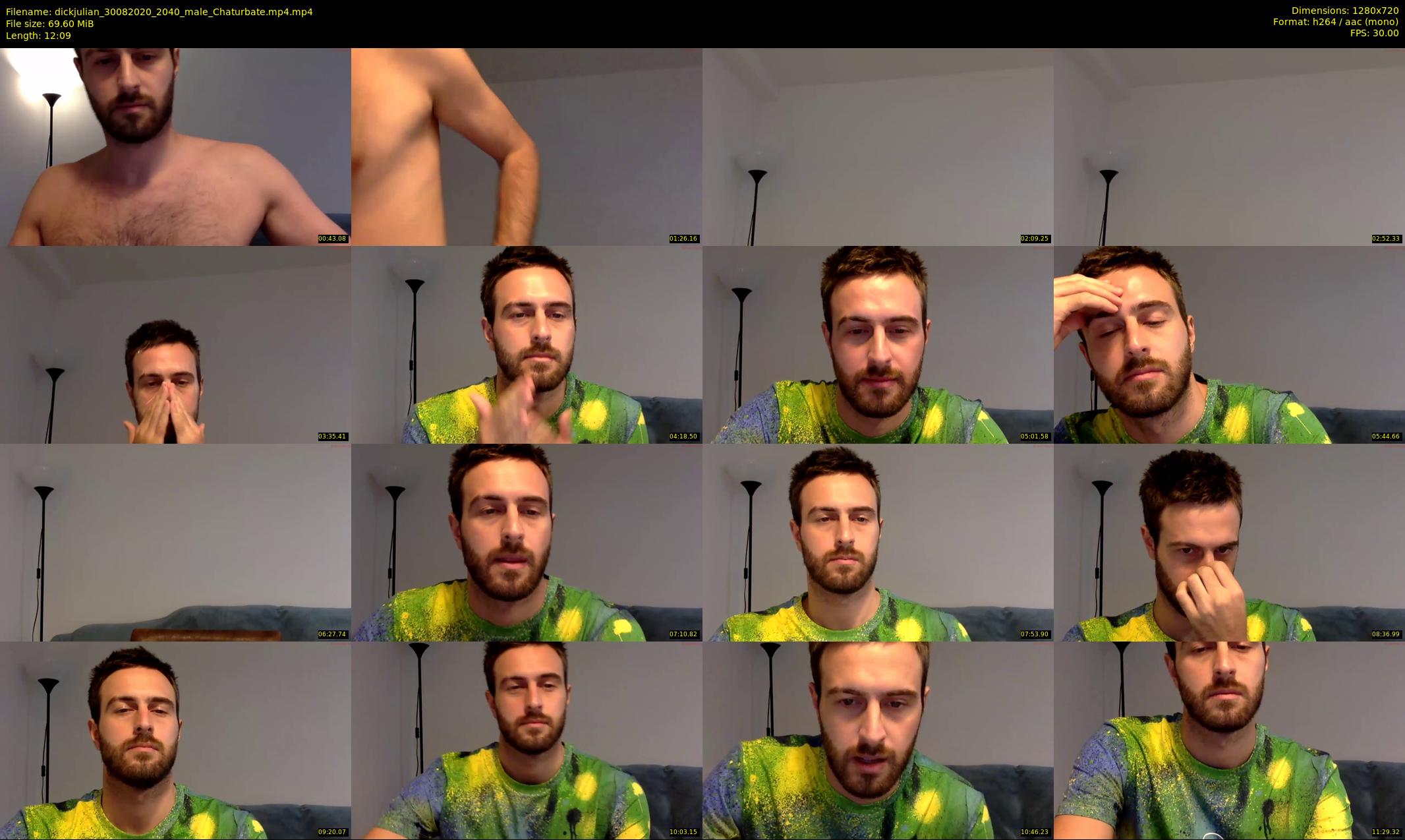 dickjulian — 13 minute Chaturbate male cam show recording, 720p, Aug 30, 2020
