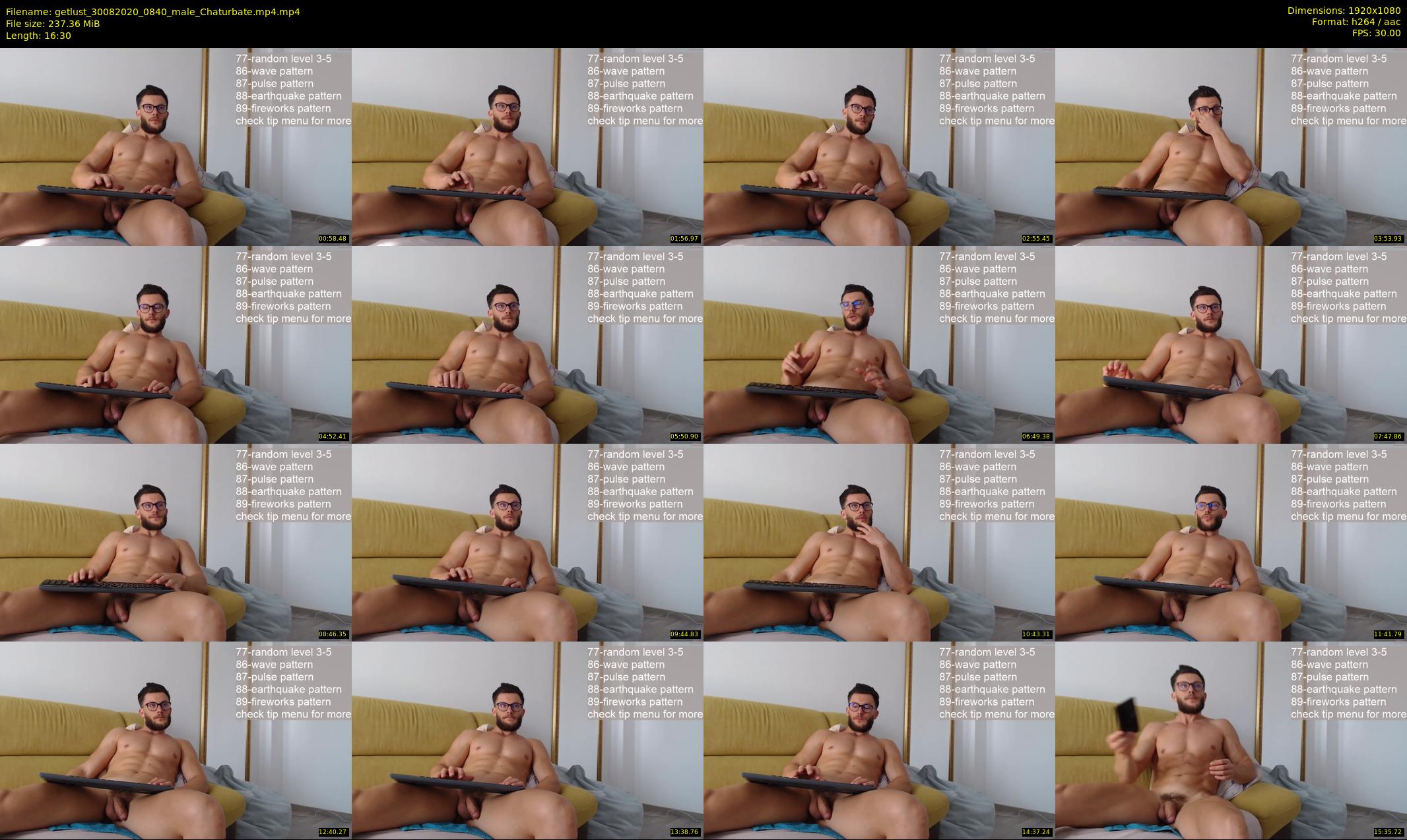 getlust — 17 minute Chaturbate male cam show recording, 1080p, Aug 30, 2020