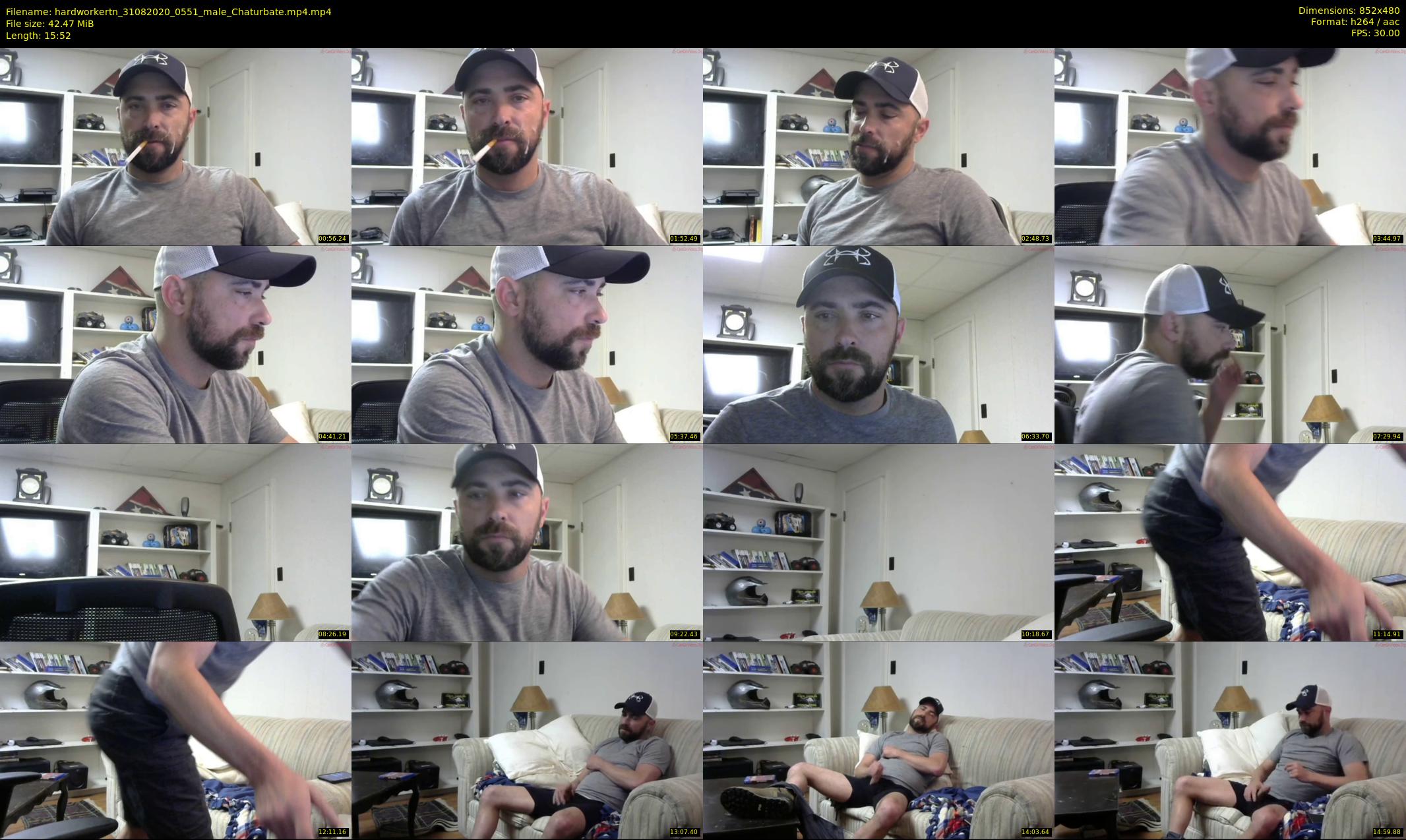 hardworkertn — 16 minute Chaturbate male cam show recording, 480p, Aug 31, 2020