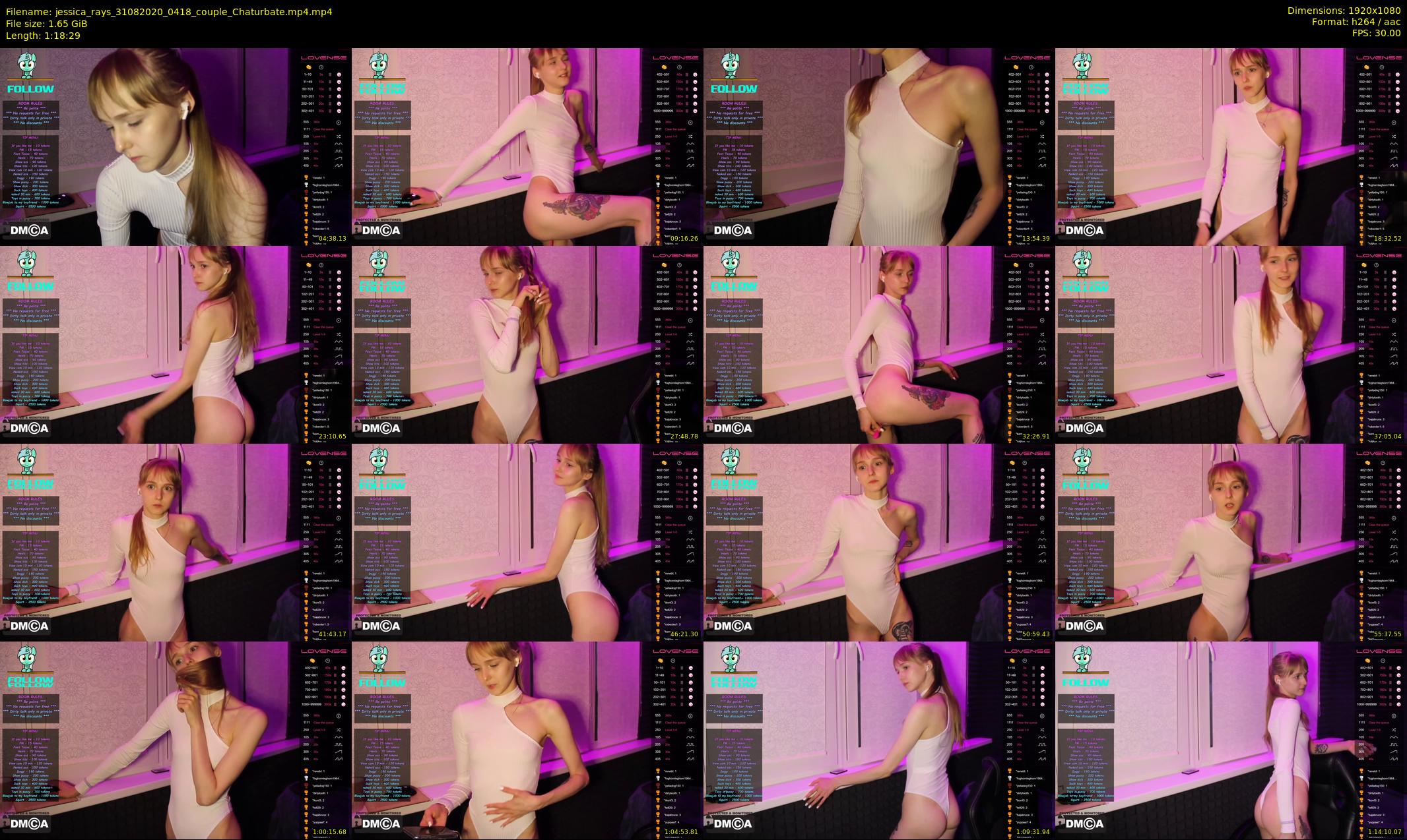 jessica_rays — 79 minute Chaturbate couple cam show recording, 1080p, Aug 31, 2020