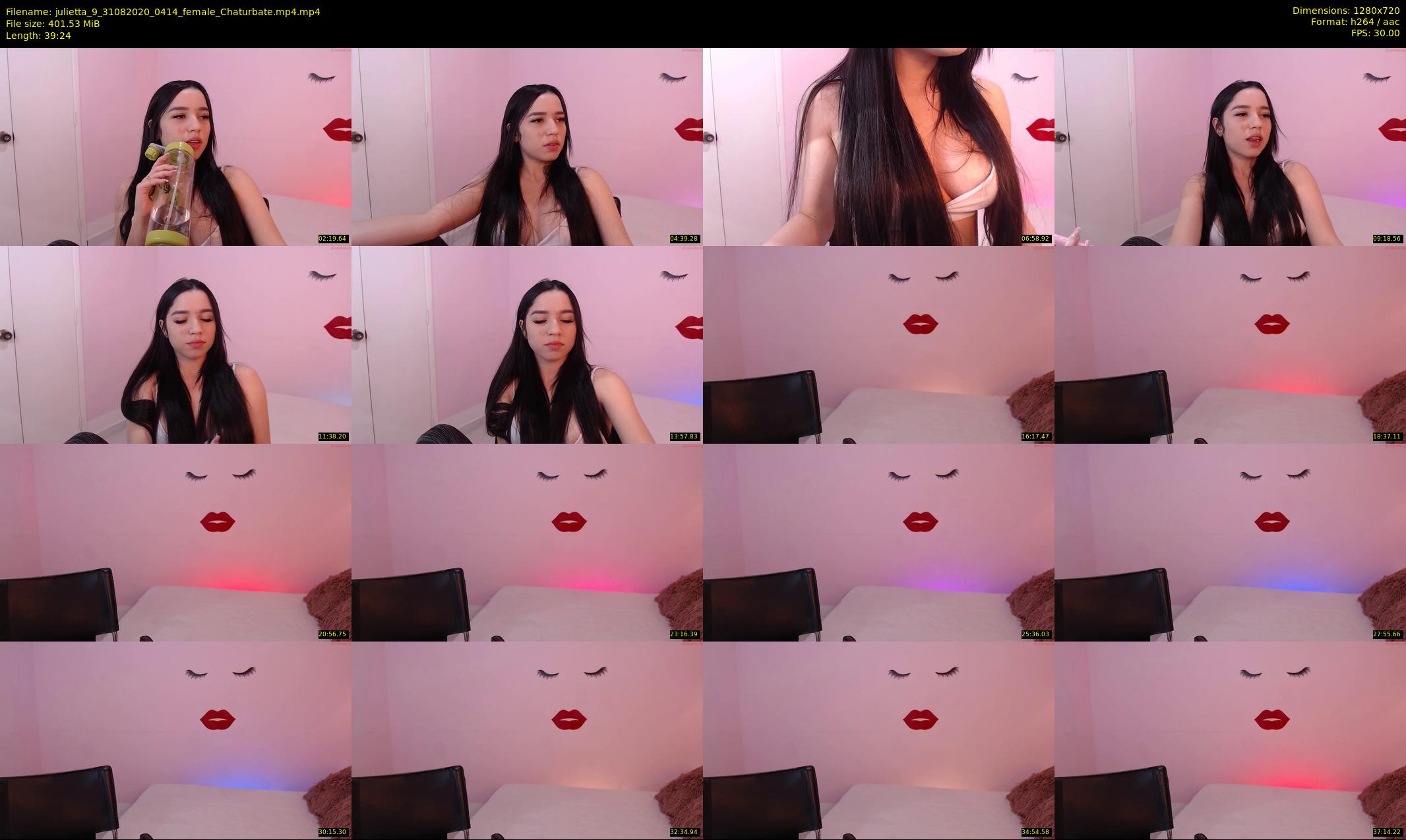 julietta_9 — 40 minute Chaturbate female cam show recording, 720p, Aug 31, 2020