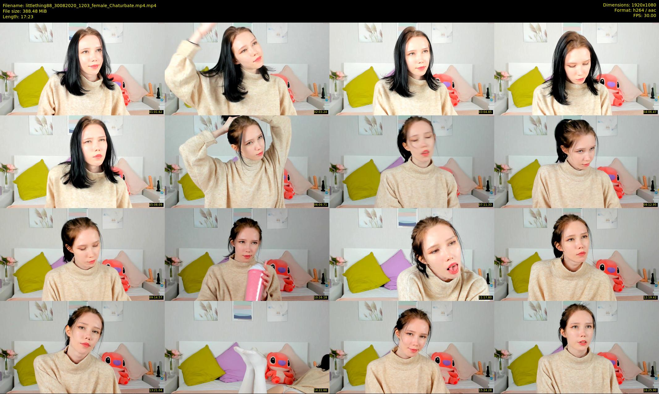 littlething88 — 18 minute Chaturbate female cam show recording, 1080p, Aug 30, 2020
