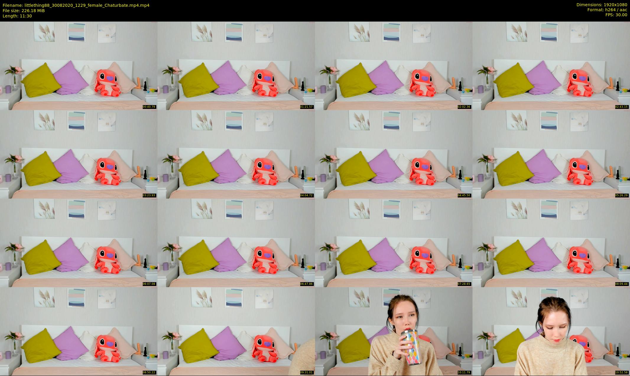 littlething88 — 12 minute Chaturbate female cam show recording, 1080p, Aug 30, 2020