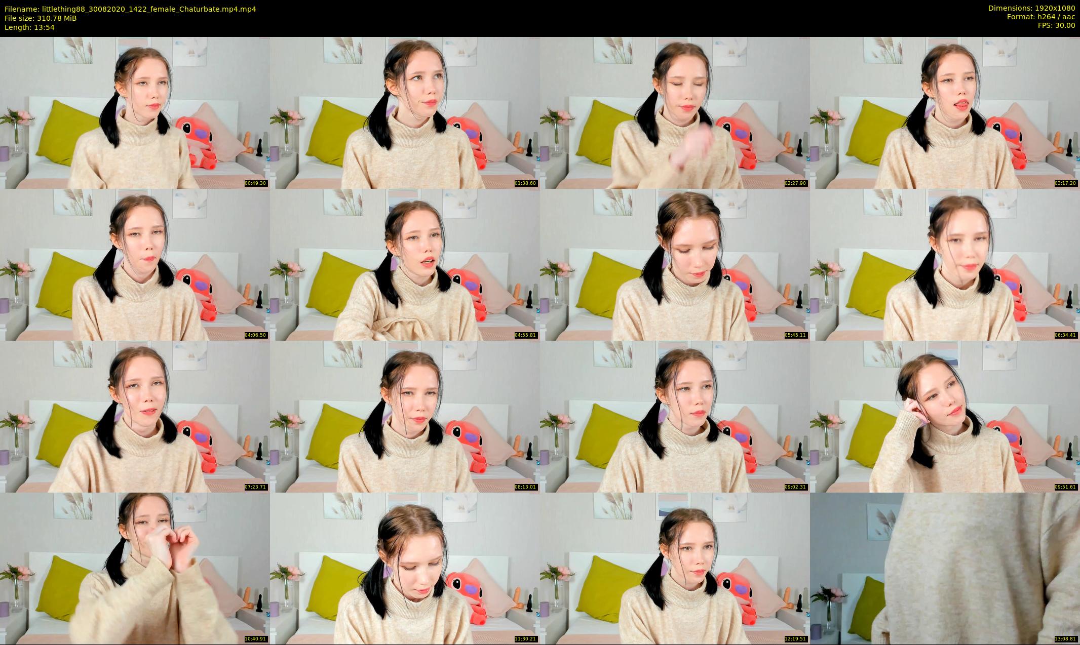 littlething88 — 14 minute Chaturbate female cam show recording, 1080p, Aug 30, 2020