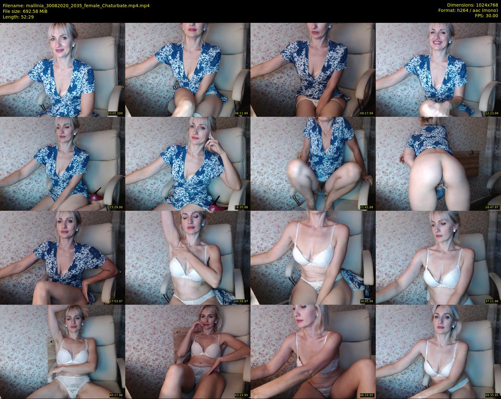 mallinia — 53 minute Chaturbate female cam show recording, 720p, Aug 30, 2020
