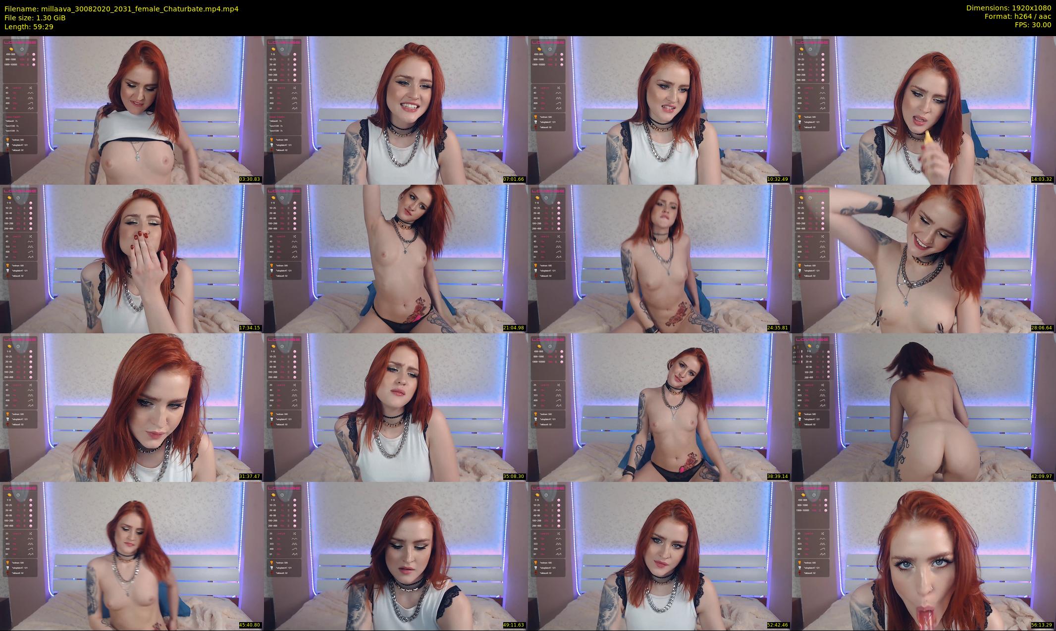 millaava — 60 minute Chaturbate female cam show recording, 1080p, Aug 30, 2020