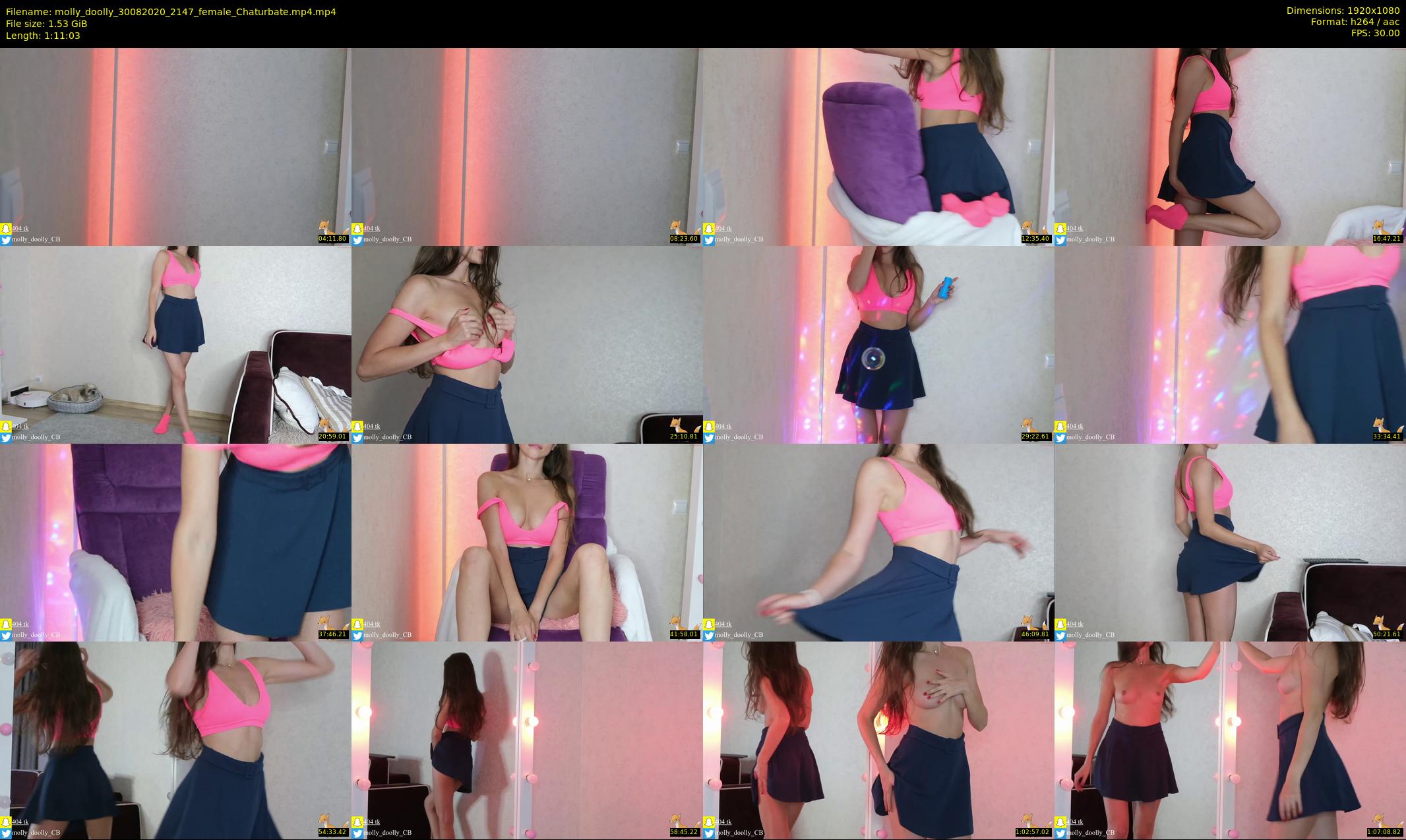 molly_doolly — 72 minute Chaturbate female cam show recording, 1080p, Aug 30, 2020