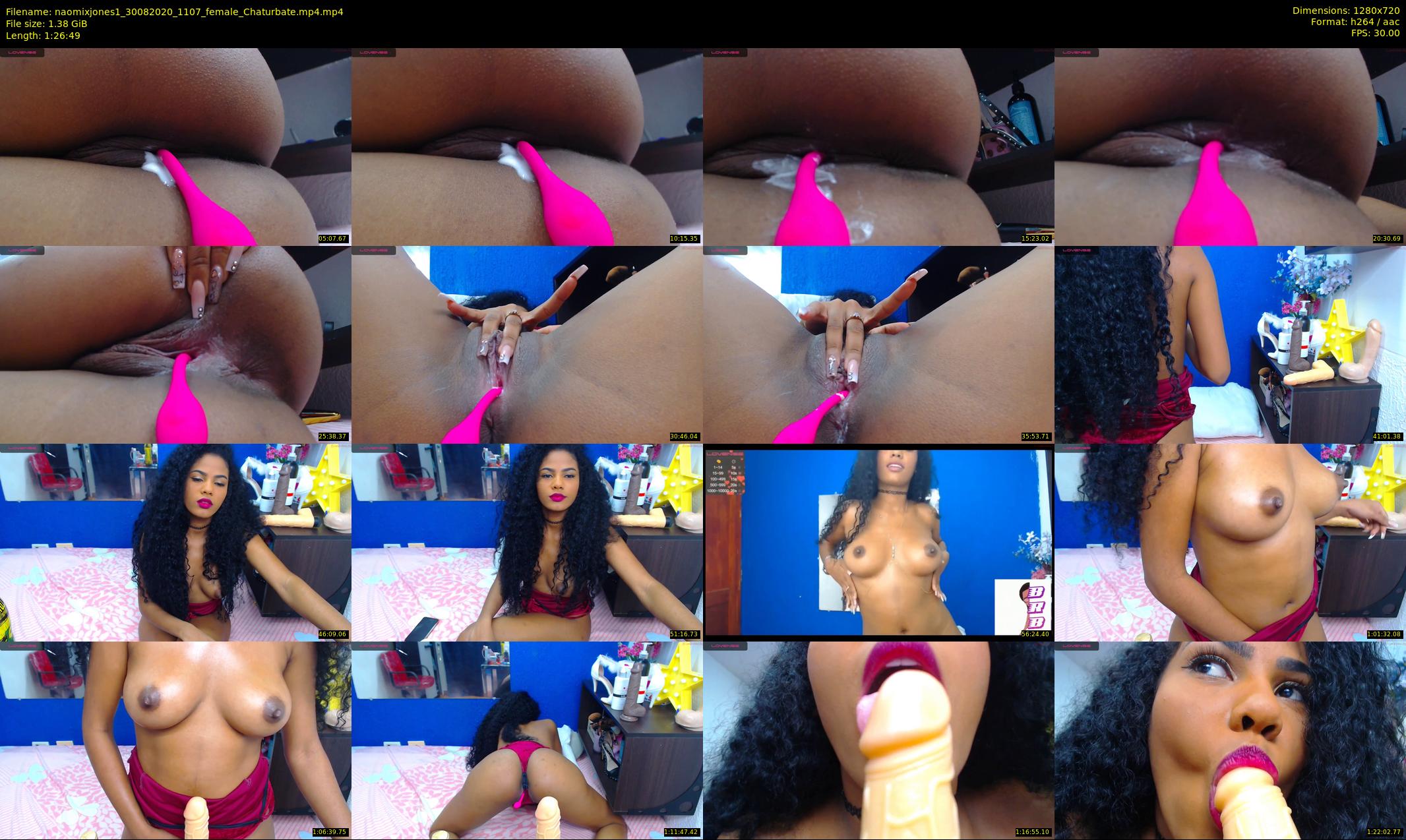 naomixjones1 — 87 minute Chaturbate female cam show recording, 720p, Aug 30, 2020